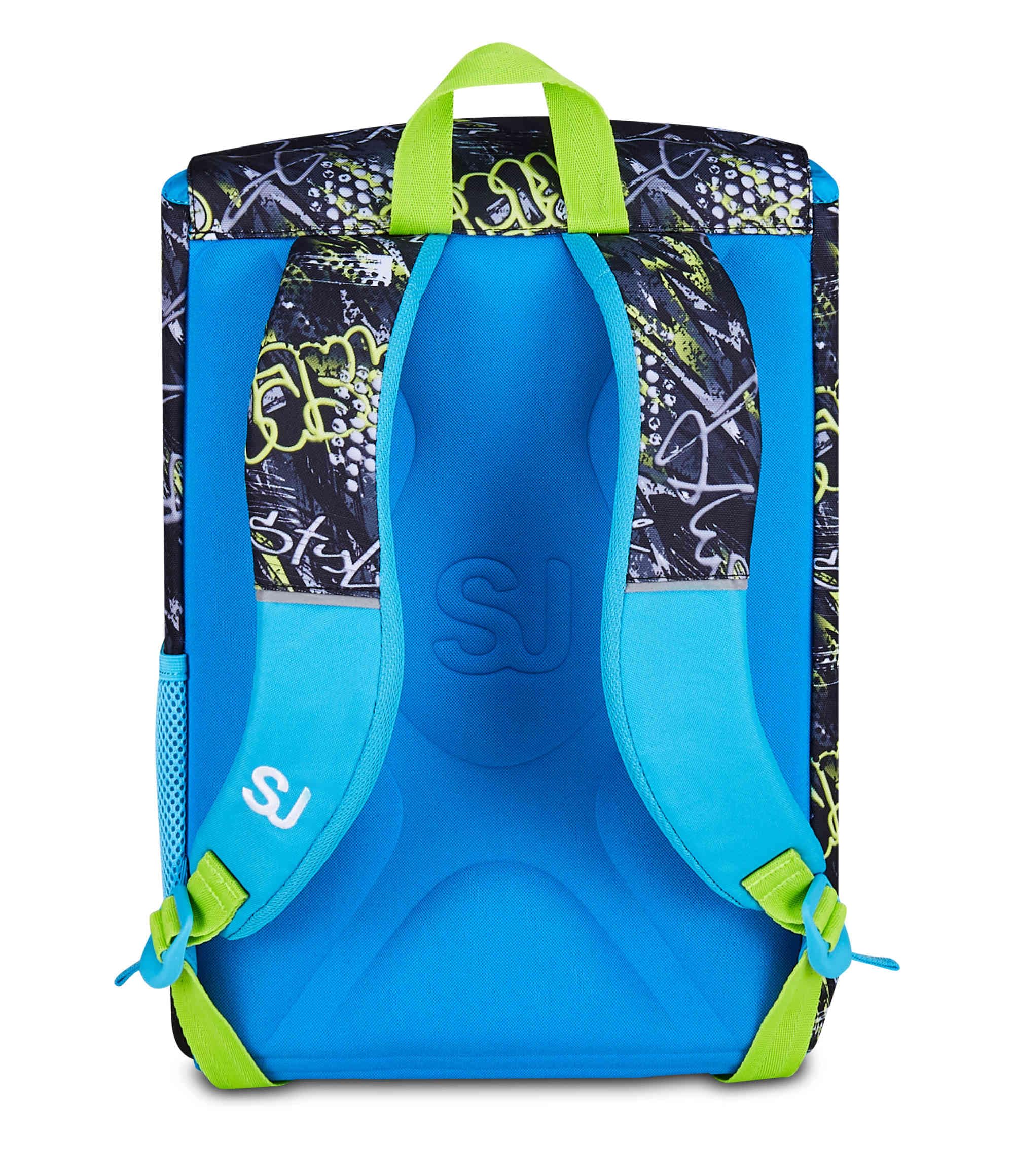 Seven Zaino Scuola Estensibile SJ Gang Soft Pouch Boy – Nero – 24 Litri