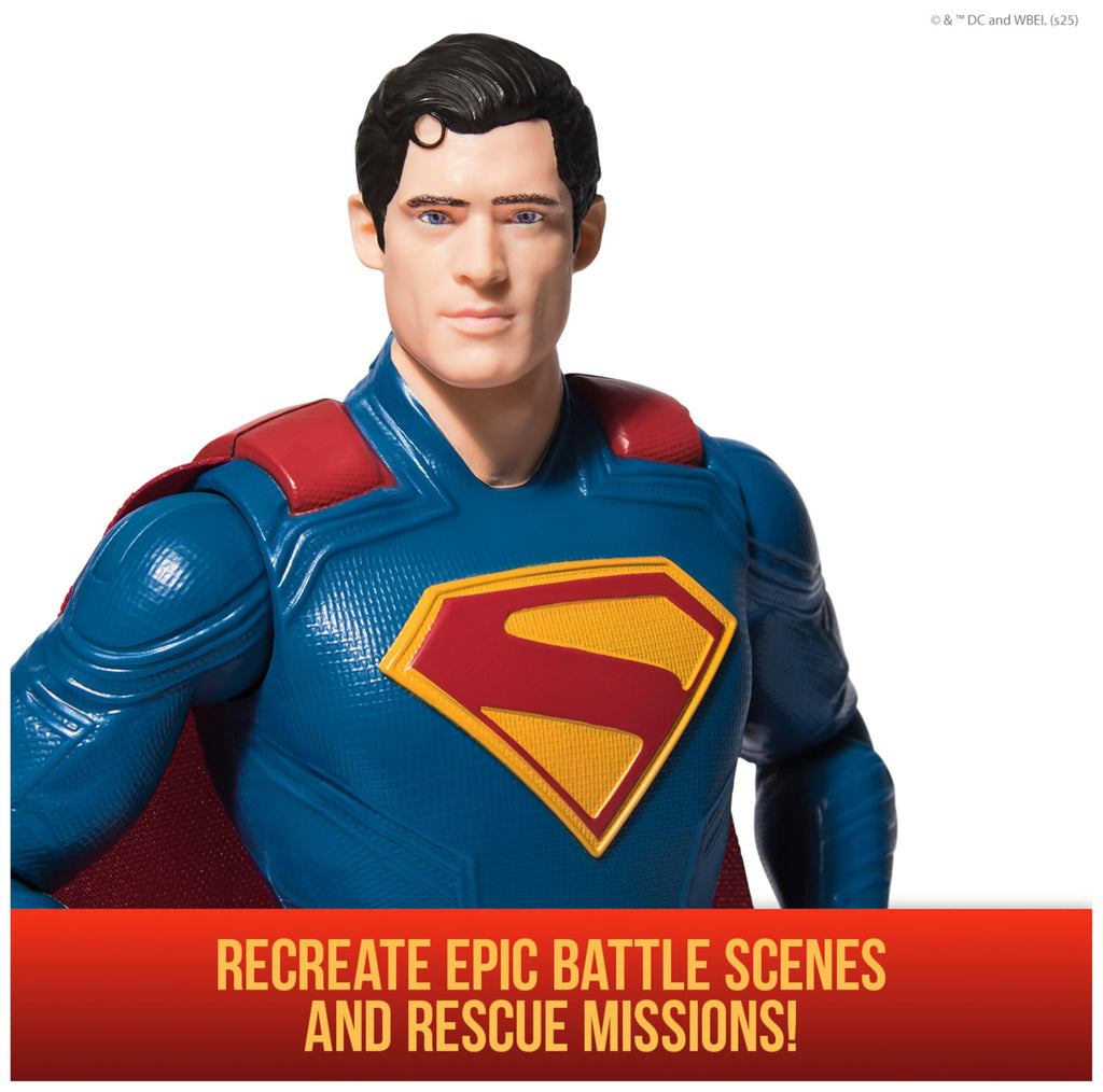 DC Comics Superman – Action Figure 30 cm con 11 Punti di Articolazione | Gioco di Finzione | Dai 4 Anni