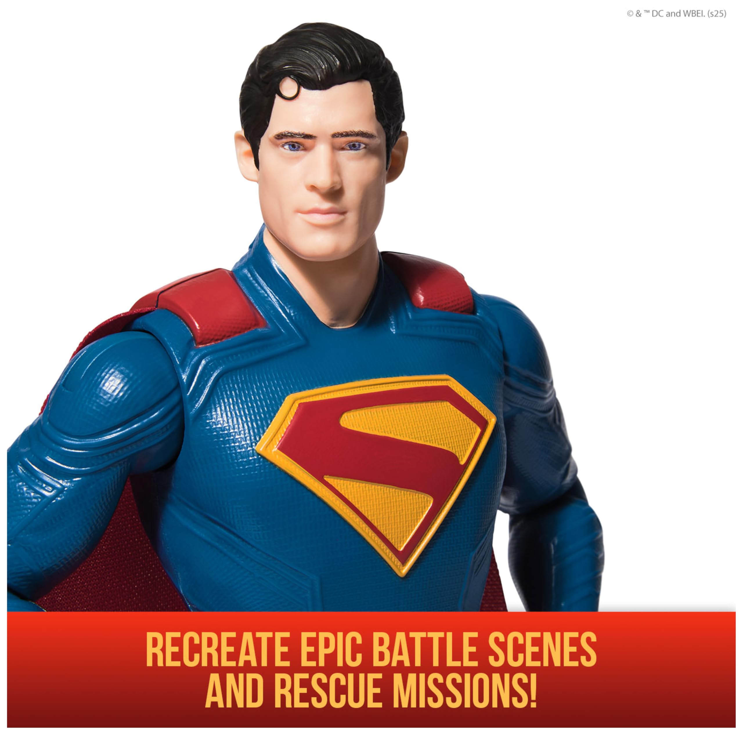 DC Comics Superman – Action Figure 30 cm con 11 Punti di Articolazione | Gioco di Finzione | Dai 4 Anni