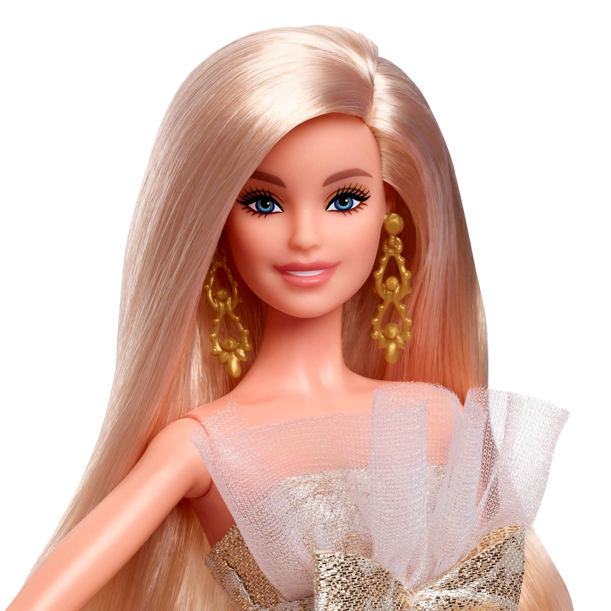 Barbie Signature Holiday 2025 Bambola da Collezione Abito Argento e Oro – JBJ00