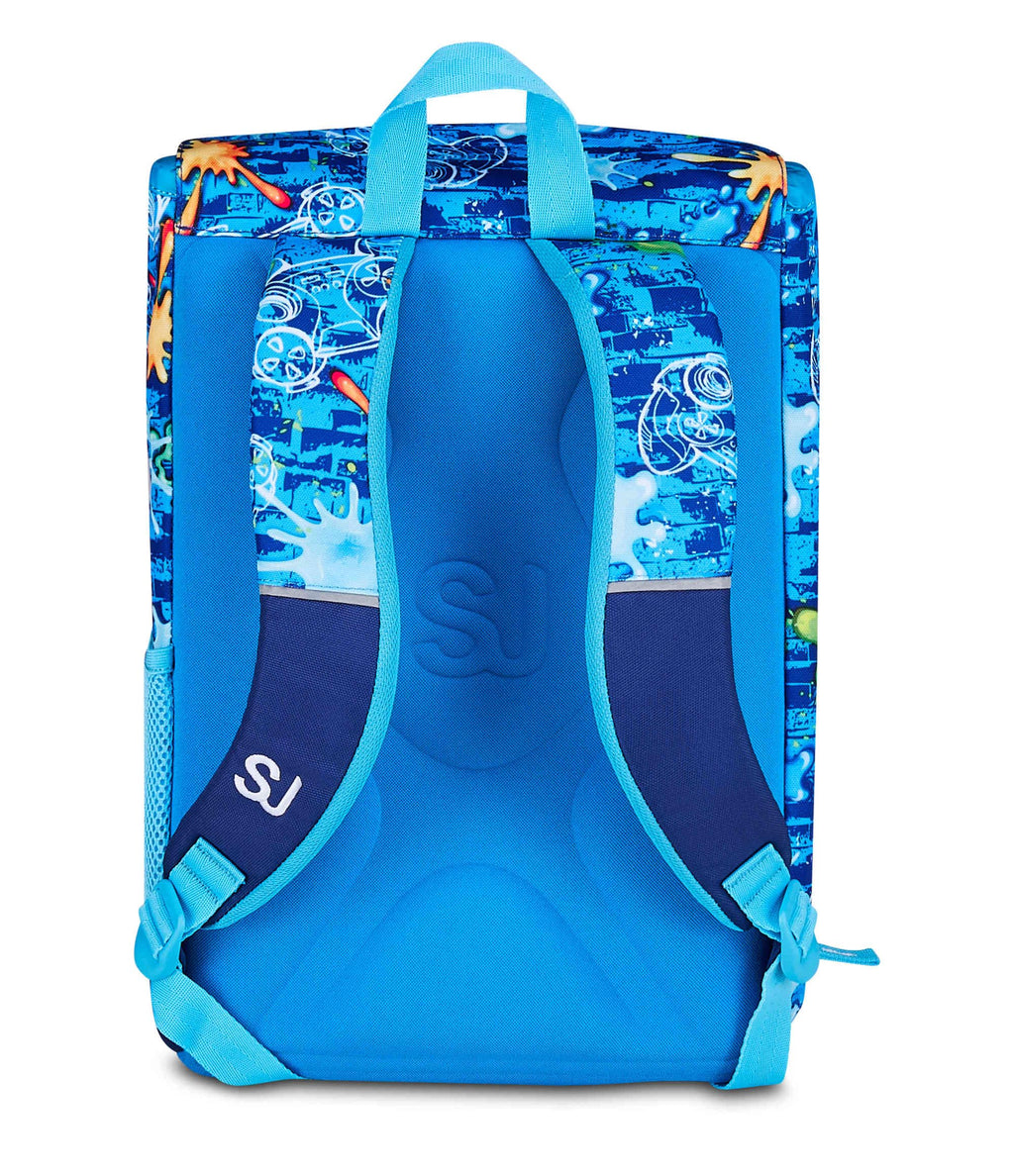 SJ Gang Zaino Estensibile Joyful Pins Boy Blu 24L – Pins Amovibili