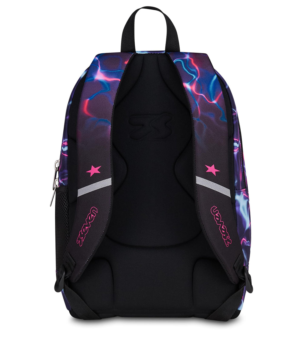 Seven Zaino Dual ElectricVibe Girl Grigio 32L – Doppio Scomparto con Tasca PC e Borraccia