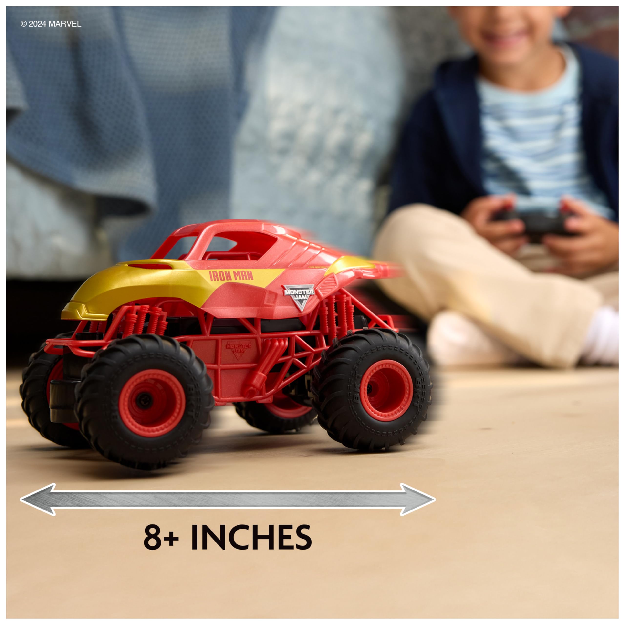 Monster Truck Radiocomandato Marvel Iron Man Monster Jam 1:24 | Idea Regalo