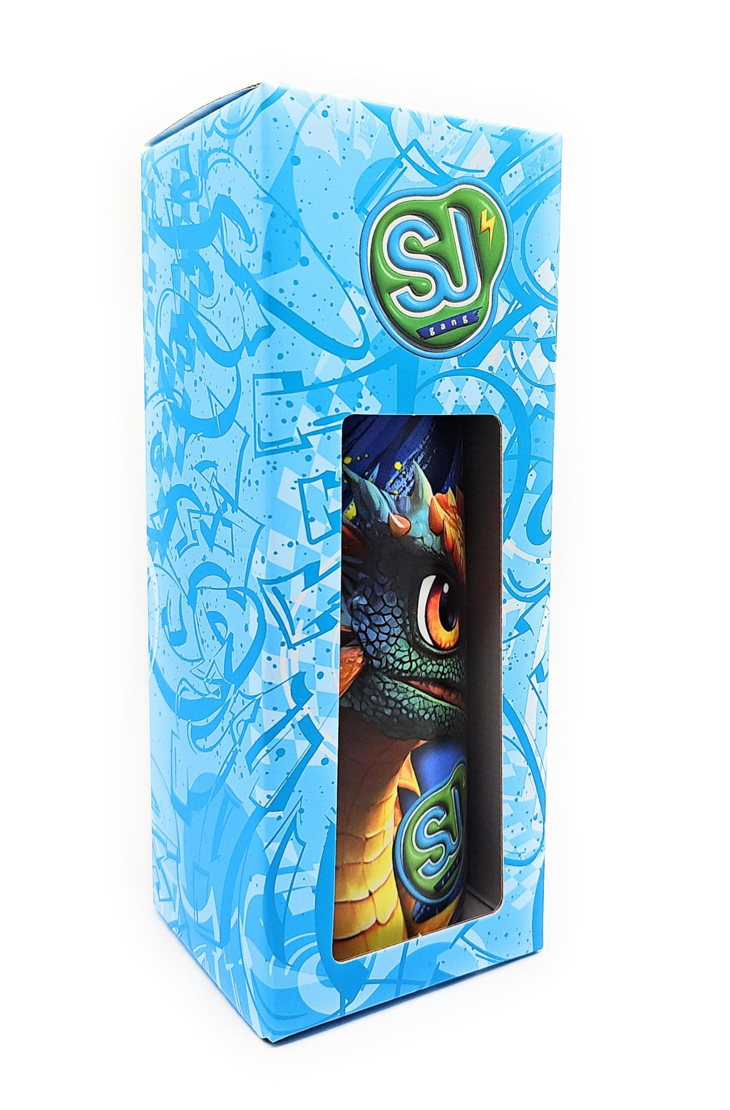 SJ Gang Animals – Borraccia Termica 460 ml Drago | Acciaio Inox 304 BPA Free | Apertura a Scatto | Caldo 12h / Freddo 24h