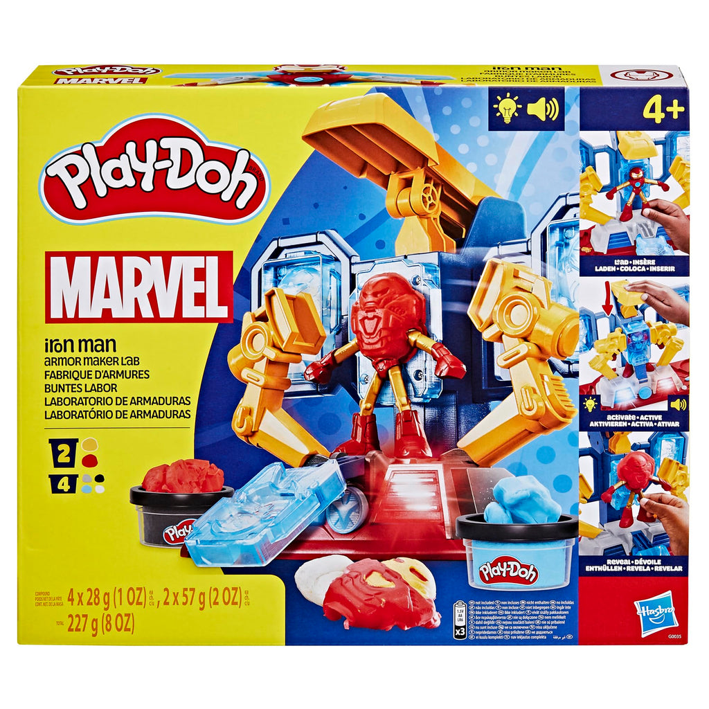 Play-Doh Marvel Iron Man Laboratorio Armatura Playset – Dai 4 Anni