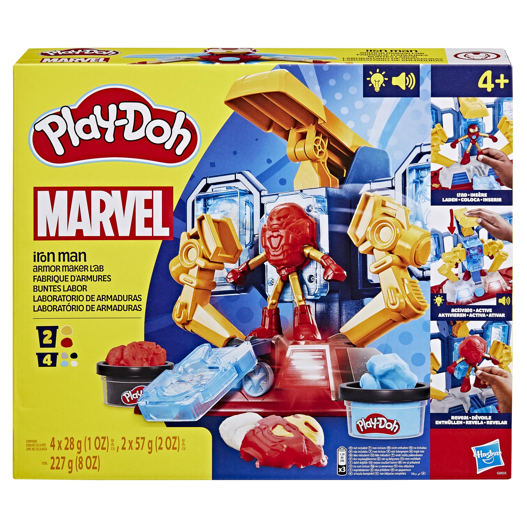 Play-Doh Marvel Iron Man Laboratorio Armatura Playset – Dai 4 Anni