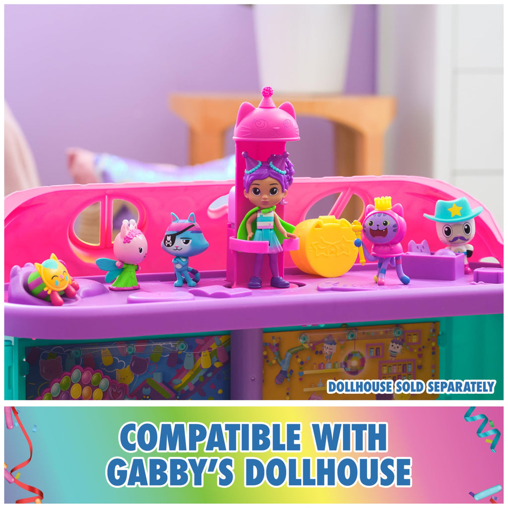 Gabby's Dollhouse Set Festa con Gabby Girl e 5 Gattini a Sorpresa – Dai 3 Anni