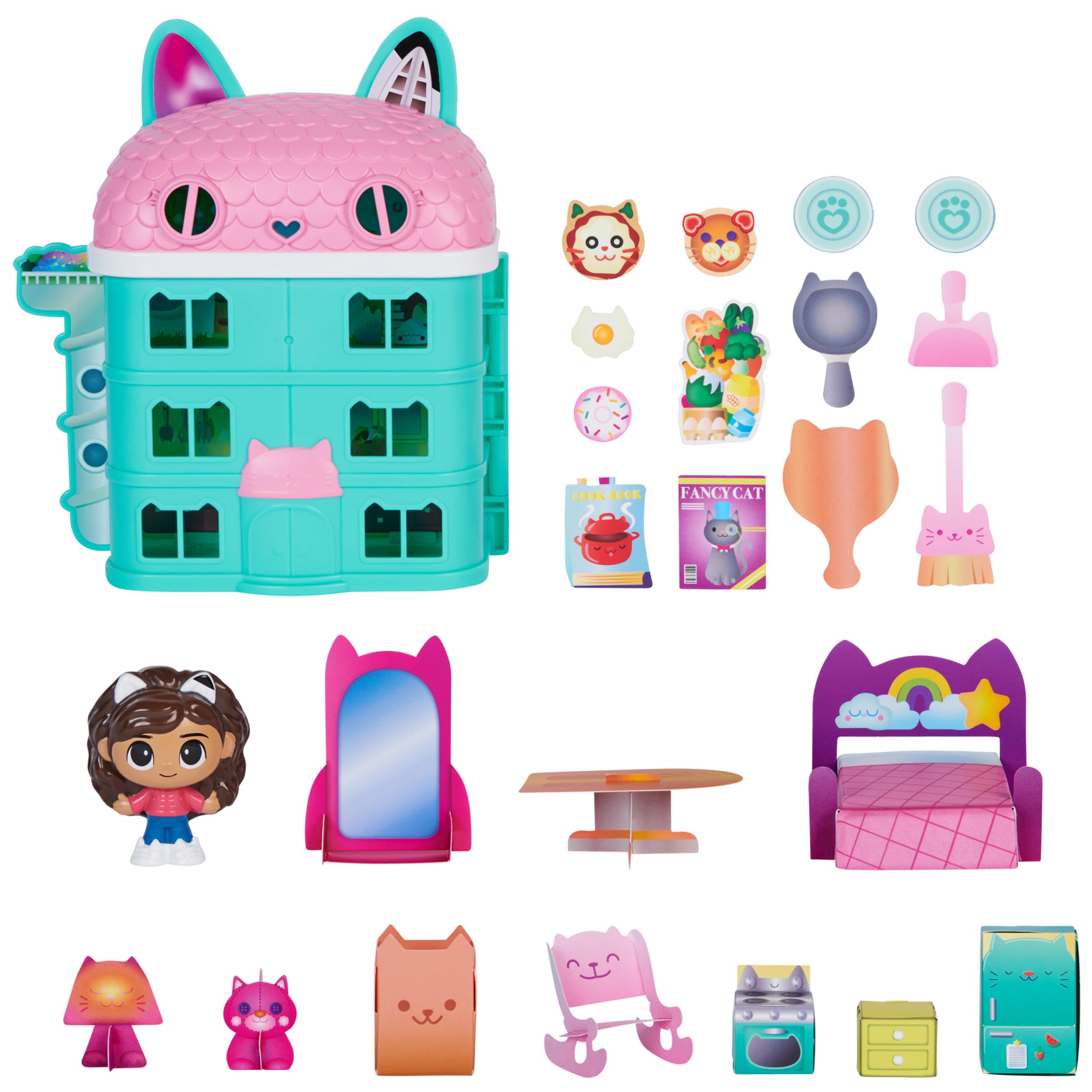 Spin Master Casa dei Gatti di Gabi – Set Portatile con Personaggio Gabby's Dollhouse