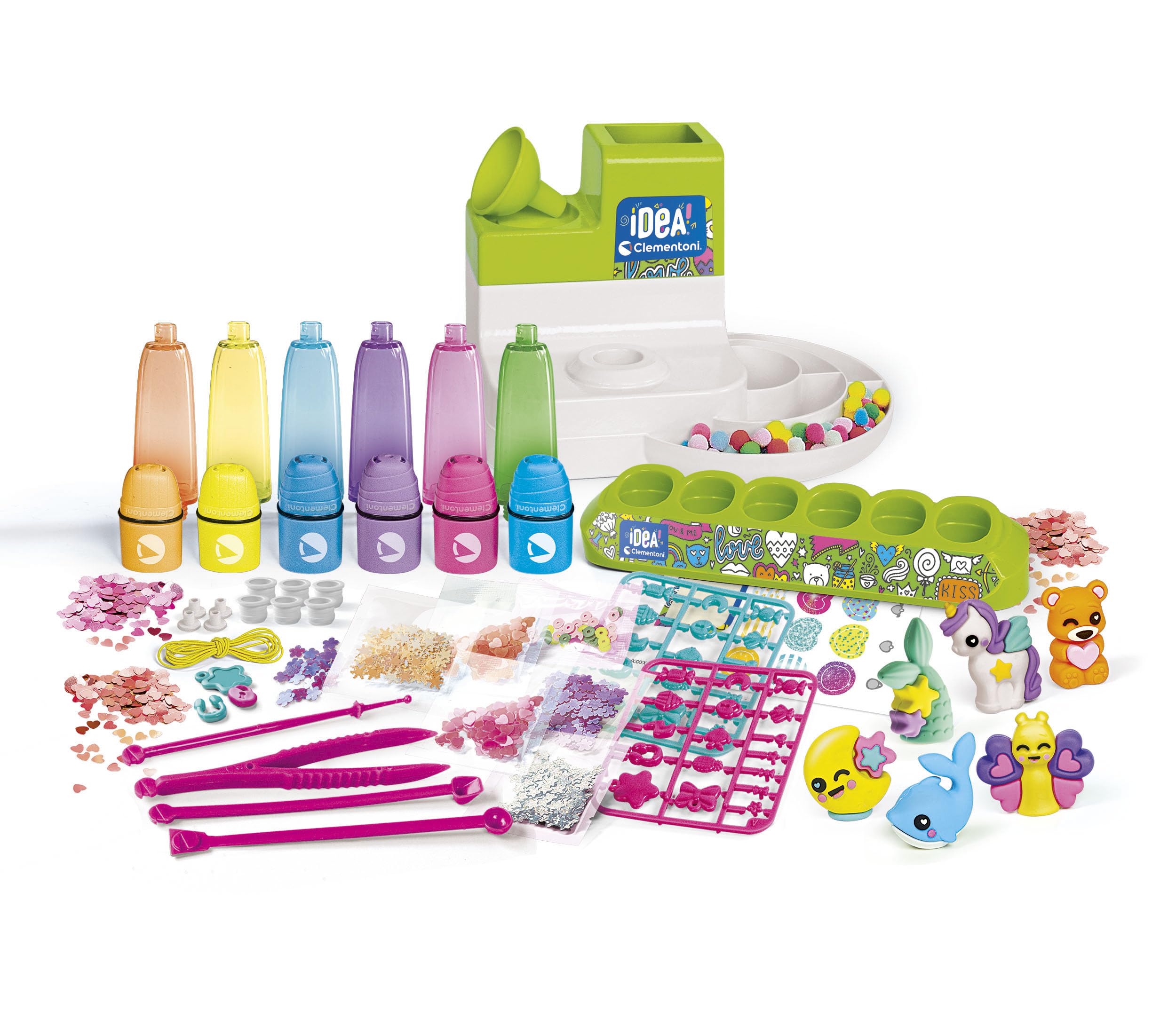 Clementoni Idea – Laboratorio degli Evidenziatori Personalizzati | Kit Creativo 6+ Anni con 50+ Accessori | Made in Italy | 18854