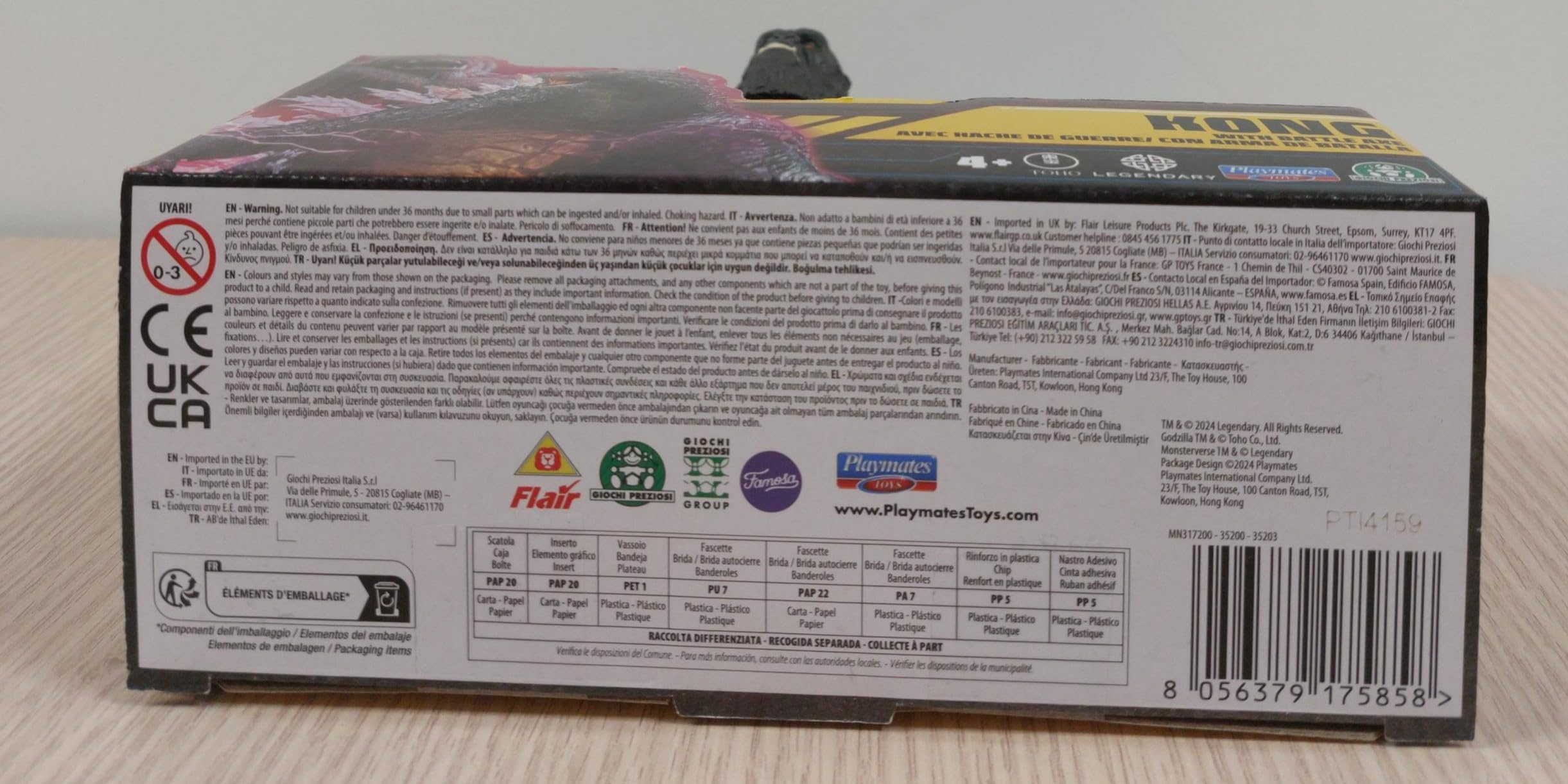 MonsterVerse Godzilla x Kong: The New Empire – Action Figure Kong 15 cm con Ascia da Battaglia