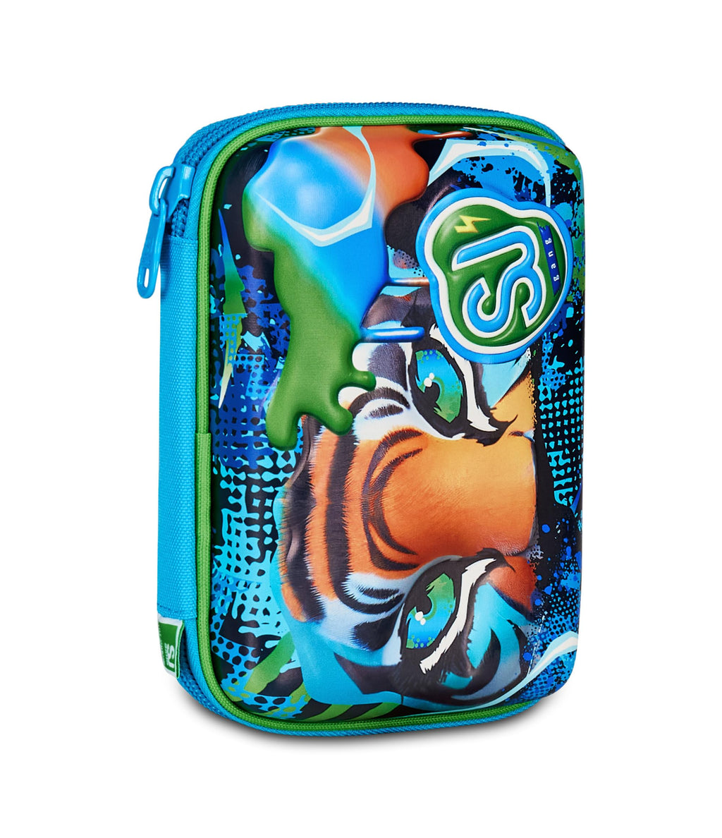 Astuccio SJ Gang Speed Pad+ Air Tiger Blu – Plance Amovibili, Completo di Penne e Colori | Scuola Elementare