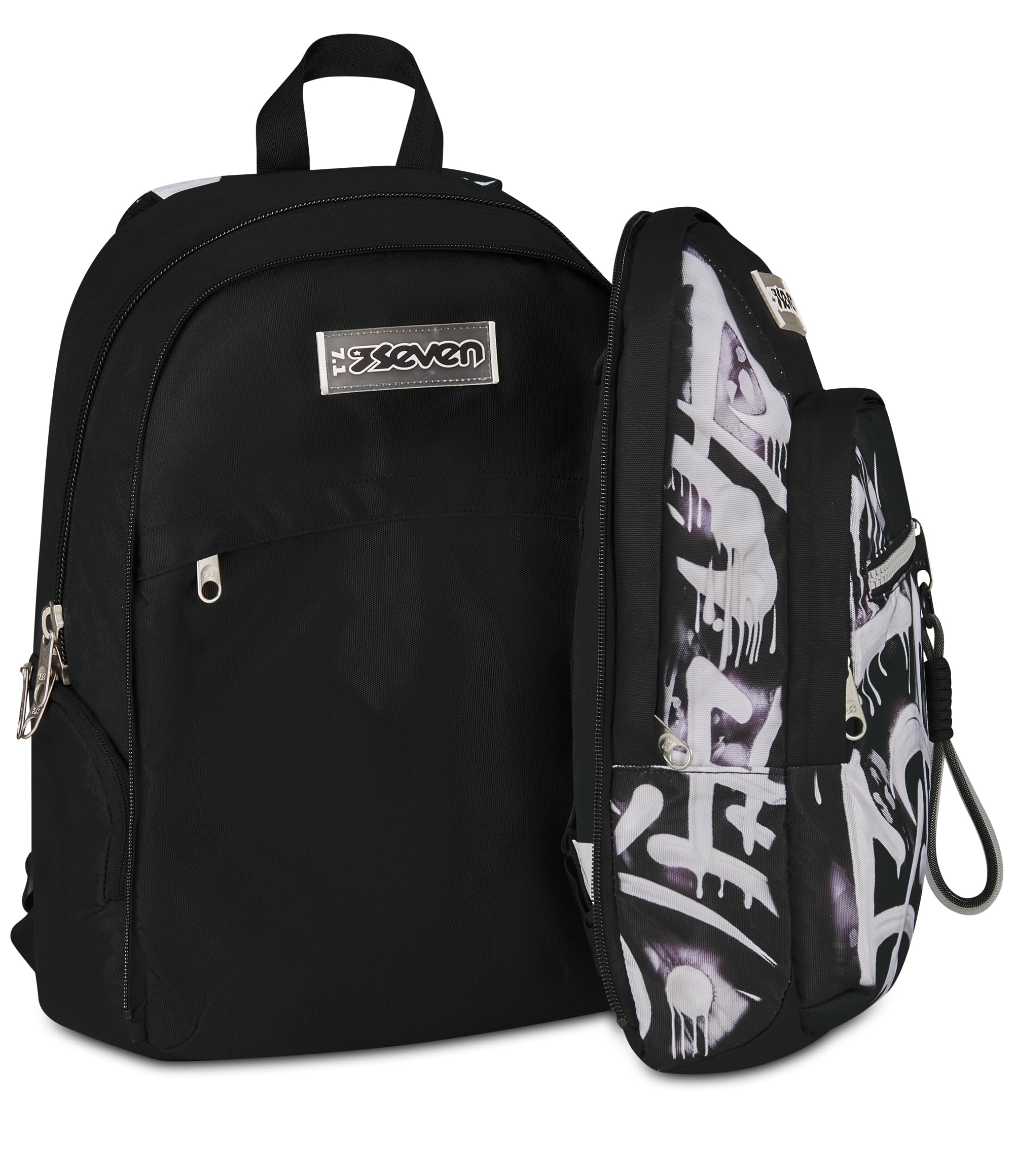 Seven Zaino Dual Detach Plumpy Line Boy Nero 32L – Doppio Scomparto
