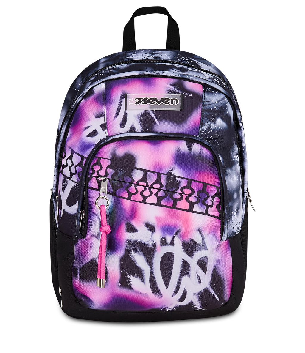 Seven Zaino Dual Detach Buzzy Note Girl Nero 32L – Scomparto Staccabile