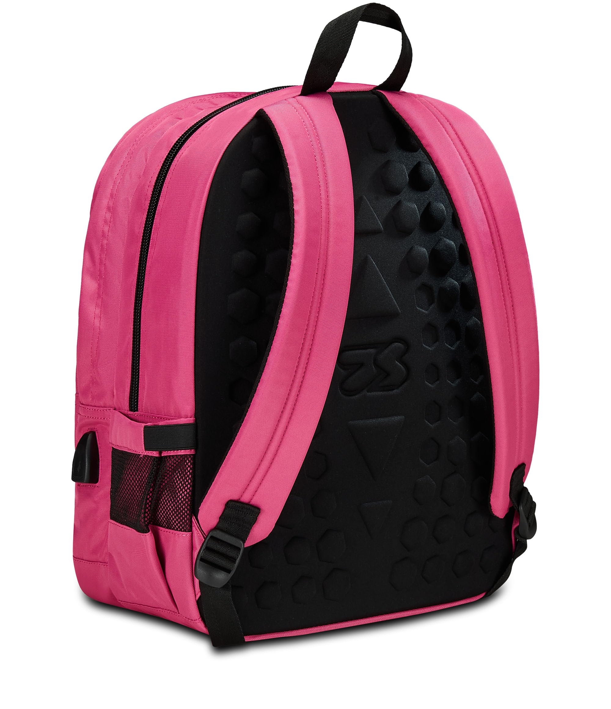 Seven Zaino Freethink Fucsia Unisex – Doppio Scomparto con Supporto USB