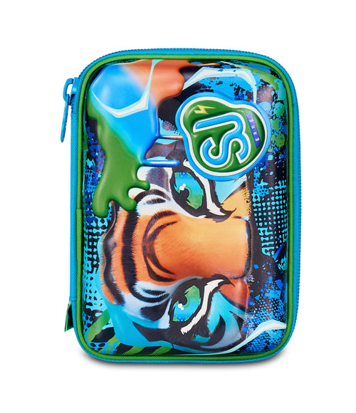 Astuccio SJ Gang Speed Pad+ Air Tiger Blu – Plance Amovibili, Completo di Penne e Colori | Scuola Elementare
