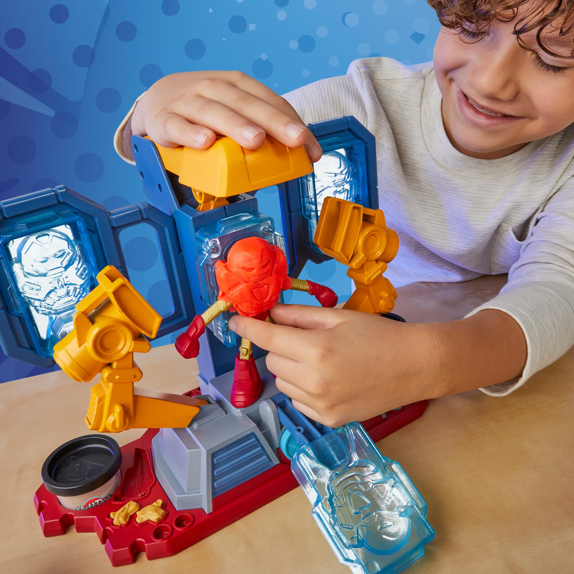 Play-Doh Marvel Iron Man Laboratorio Armatura Playset – Dai 4 Anni