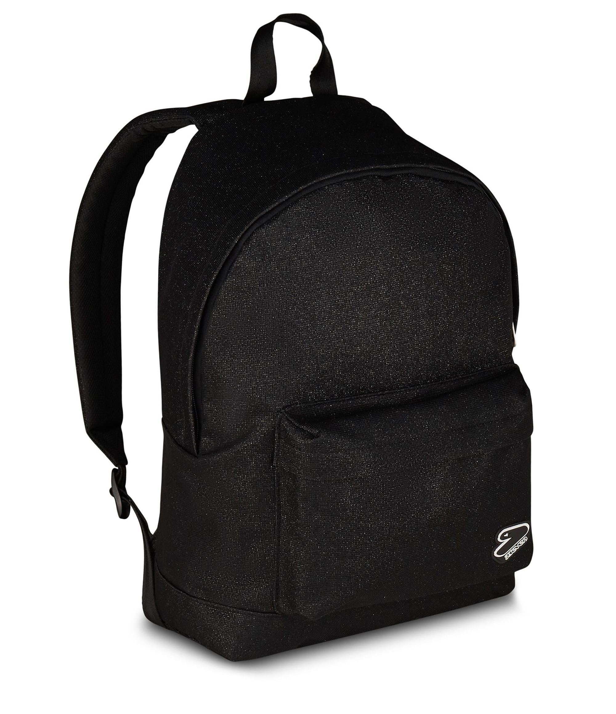 Seven Zaino Americano Shiny Nero Brillantini – Mono Scomparto con Tasca Frontale