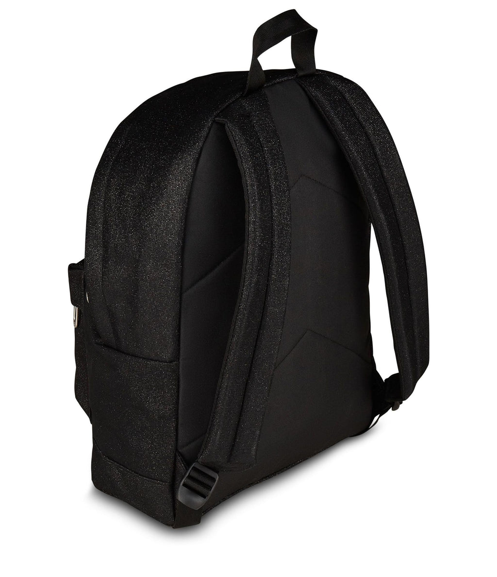 Seven Zaino Americano Shiny Nero Brillantini – Mono Scomparto con Tasca Frontale