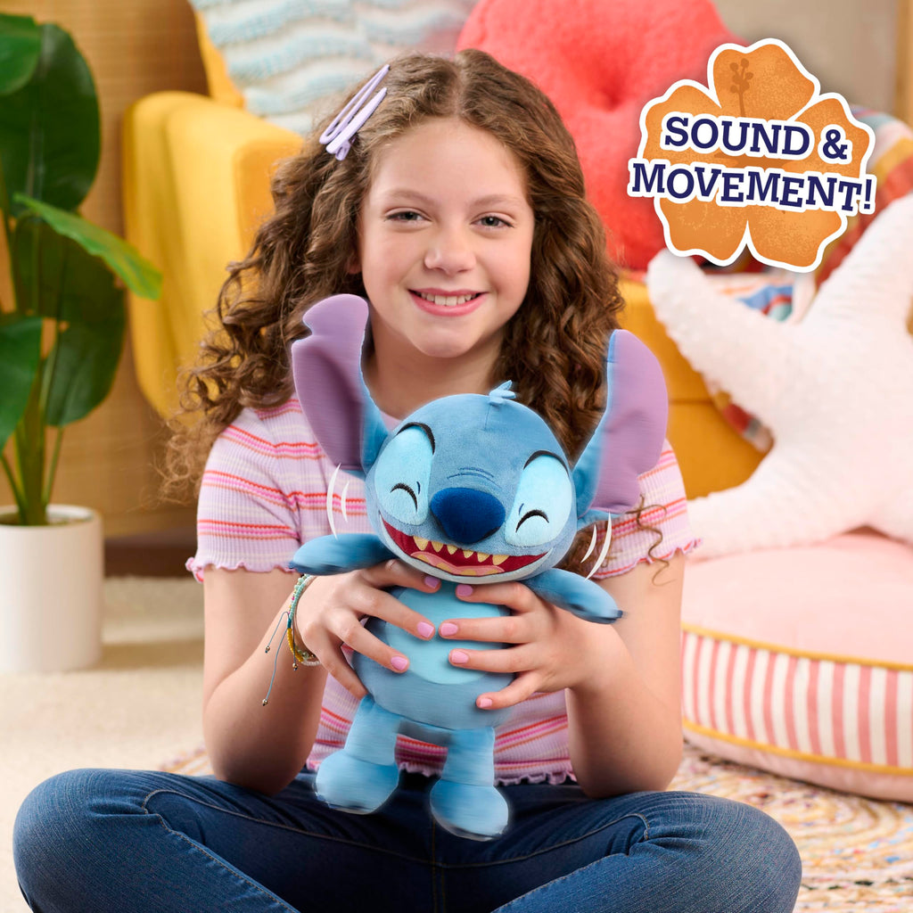 Disney Stitch Peluche Interattivo – Ride, Trema e Si Dimena | 28 cm | Just Play