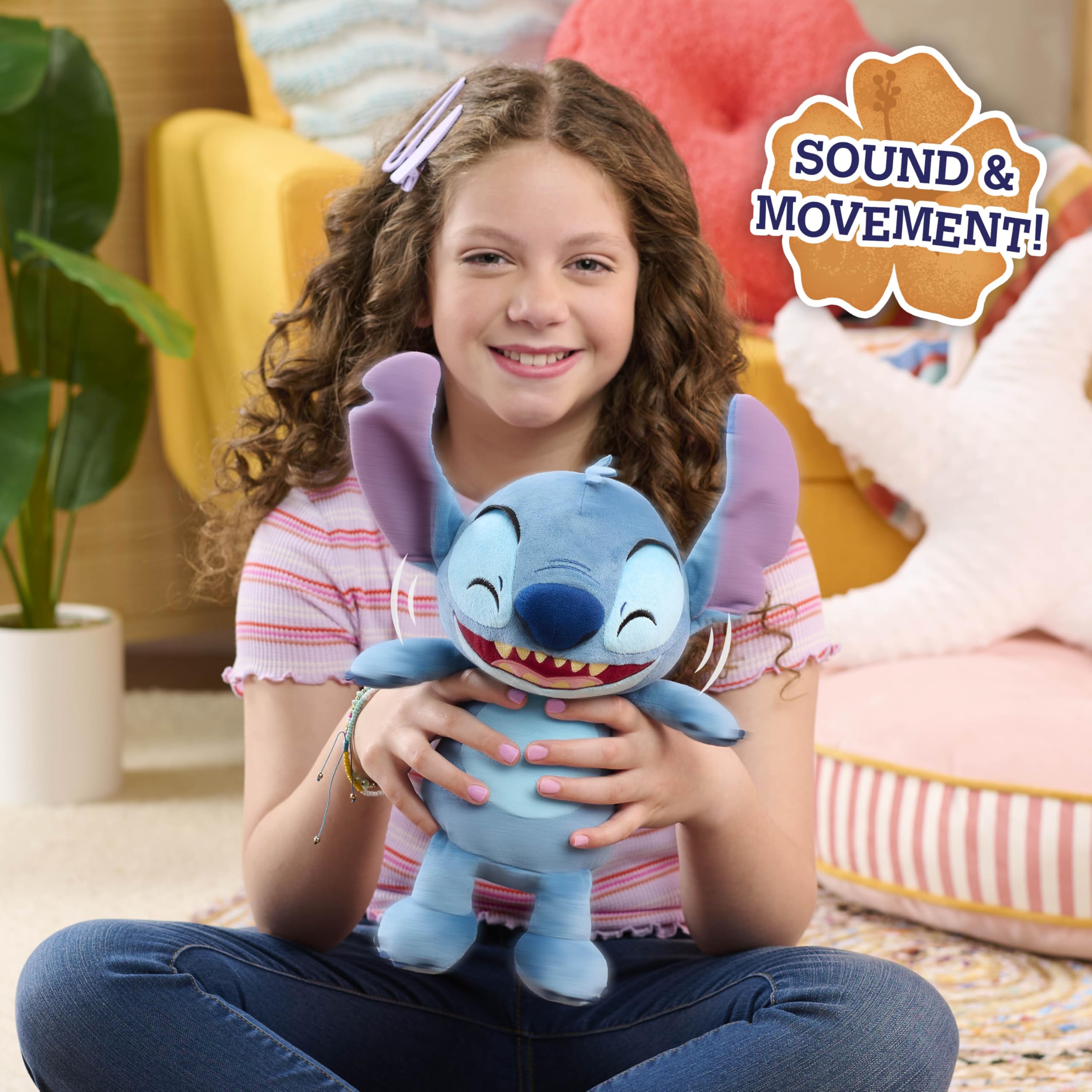 Disney Stitch Peluche Interattivo – Ride, Trema e Si Dimena | 28 cm | Just Play