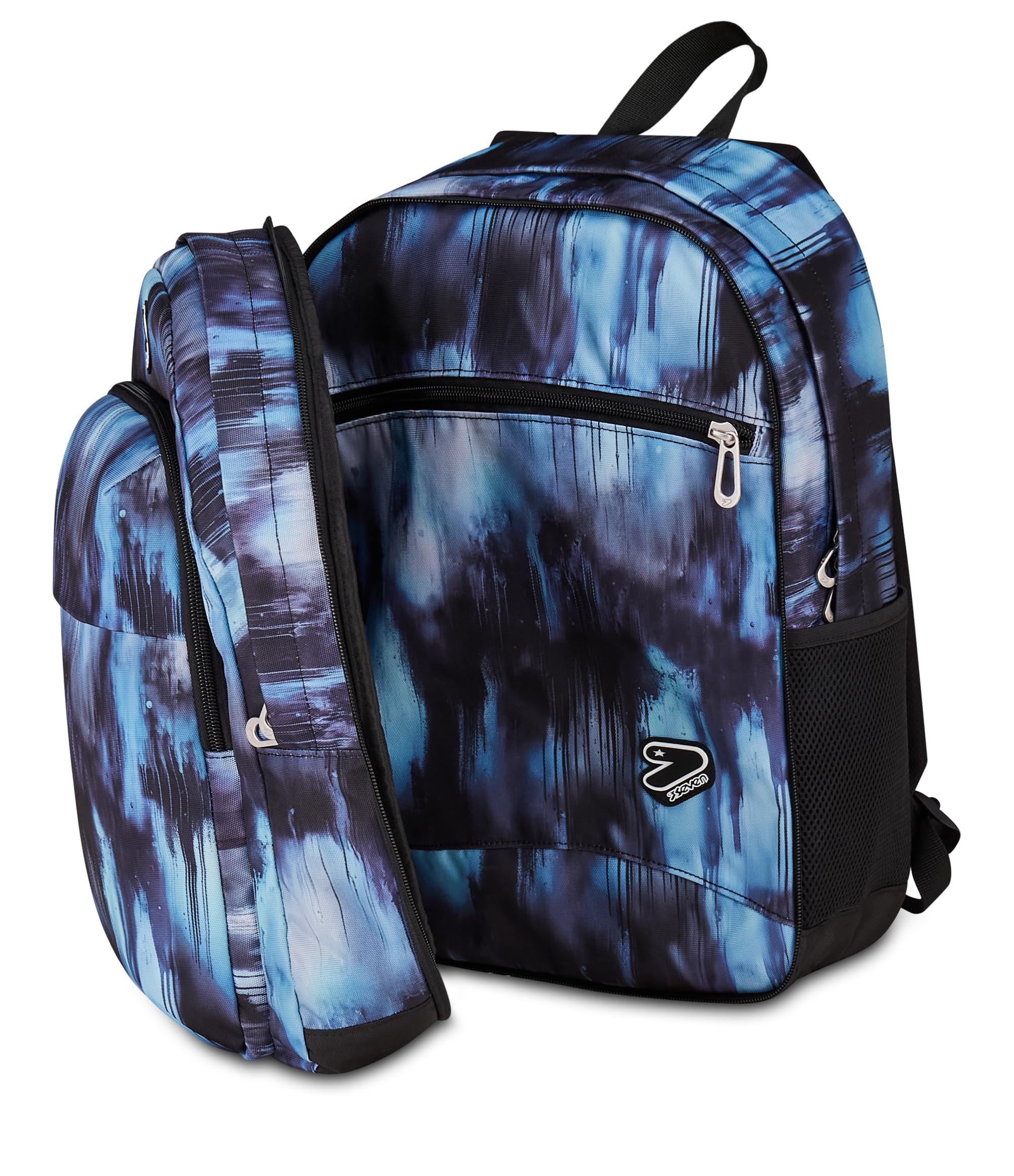 Seven Zaino The Double Pro XXL Detach Blu 34L – Reversibile con Cuffie Wireless