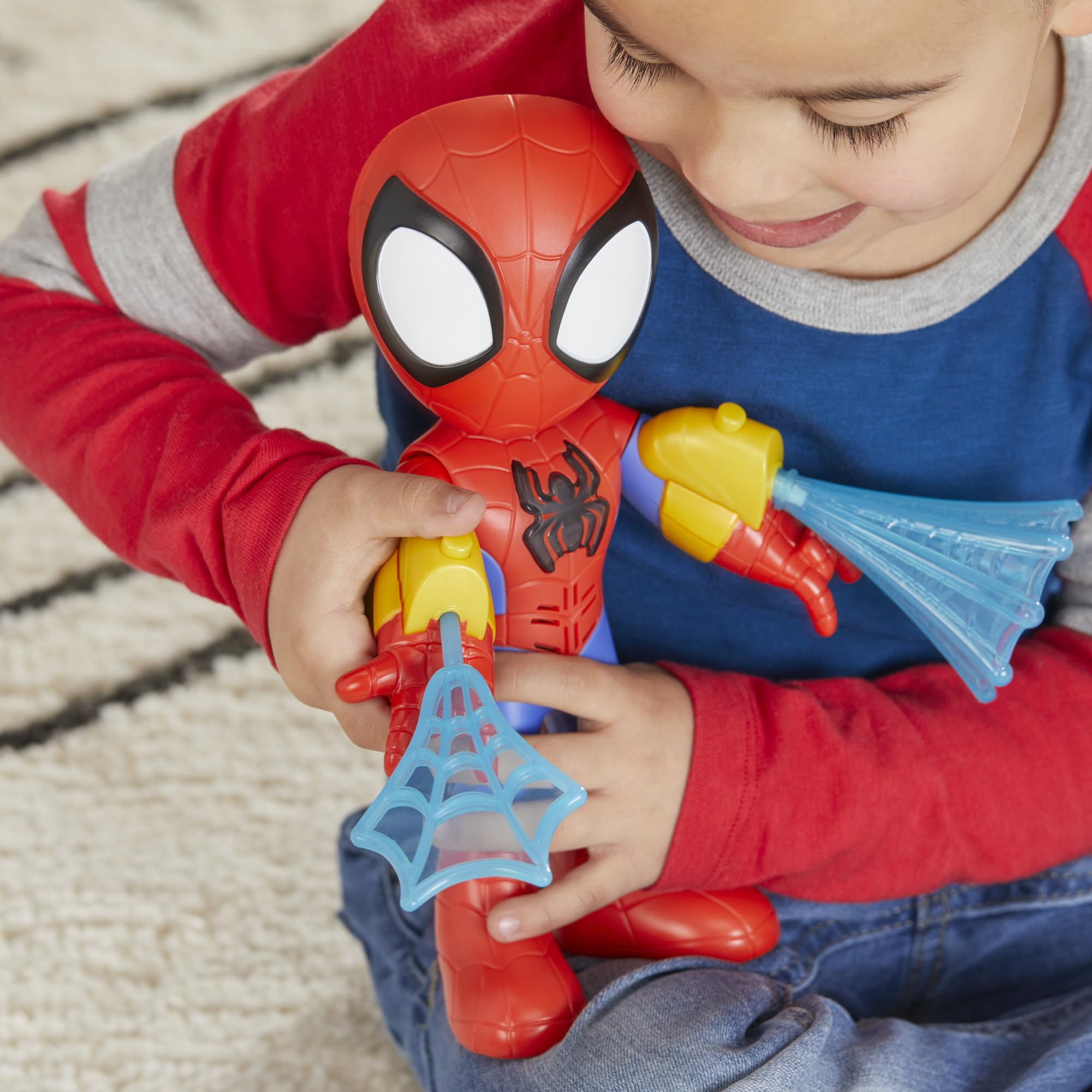Spidey e i Suoi Fantastici Amici – Tuta Elettronica Action Figure Interattiva 25 cm | Luci, Suoni e Lancia-Ragnatele | Marvel