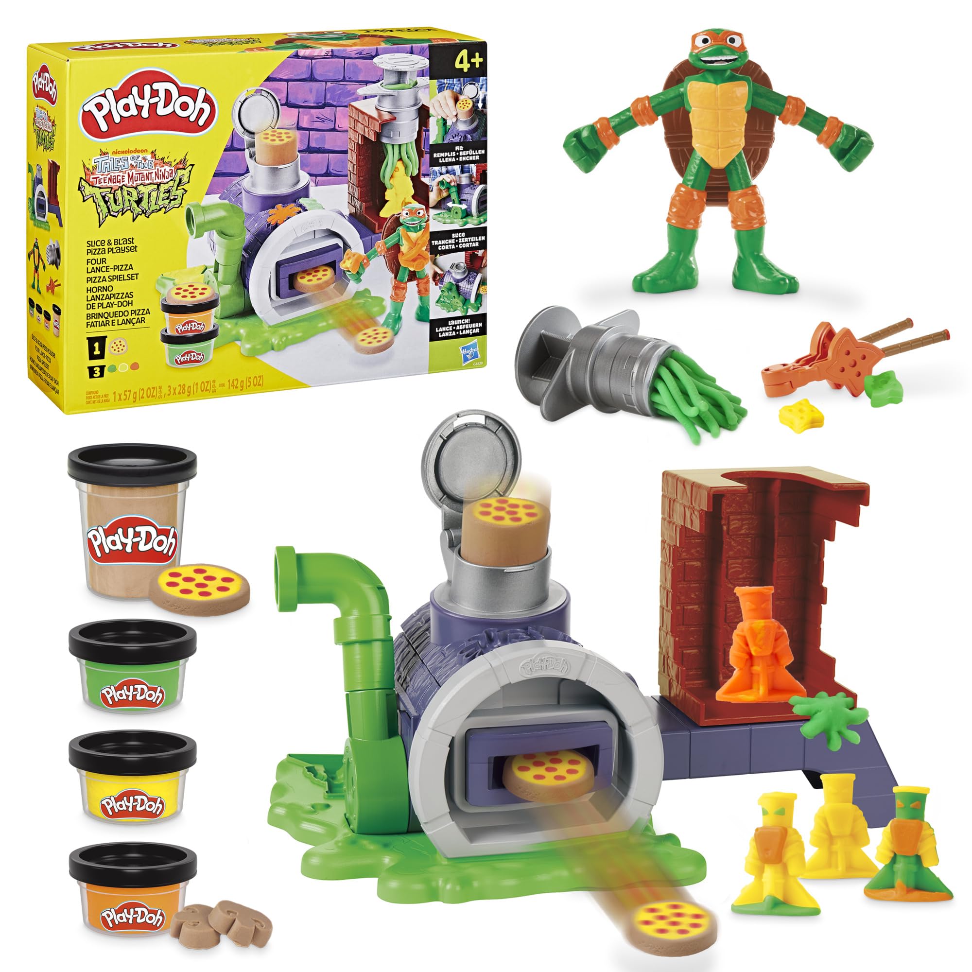 Play-Doh Tartarughe Ninja Cowabunga Creations – 4 Personaggi Modellabili