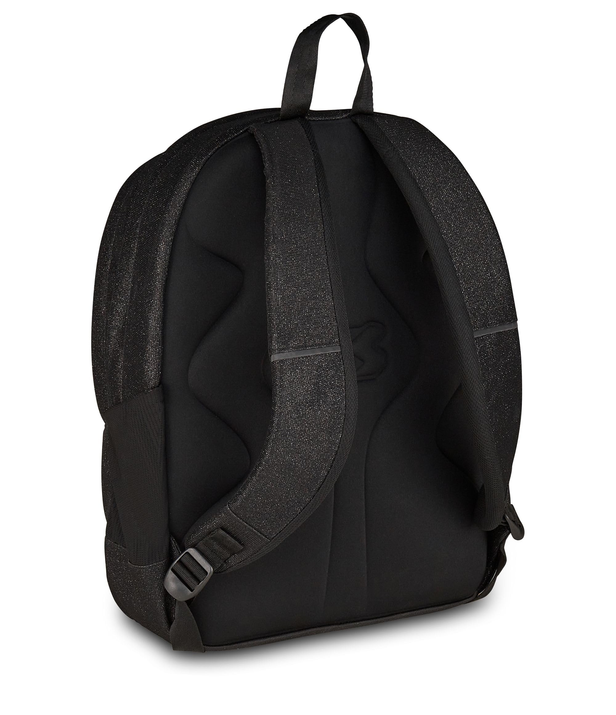 Seven Zaino Tech Shiny Nero – Doppio Scomparto con Tasca PC