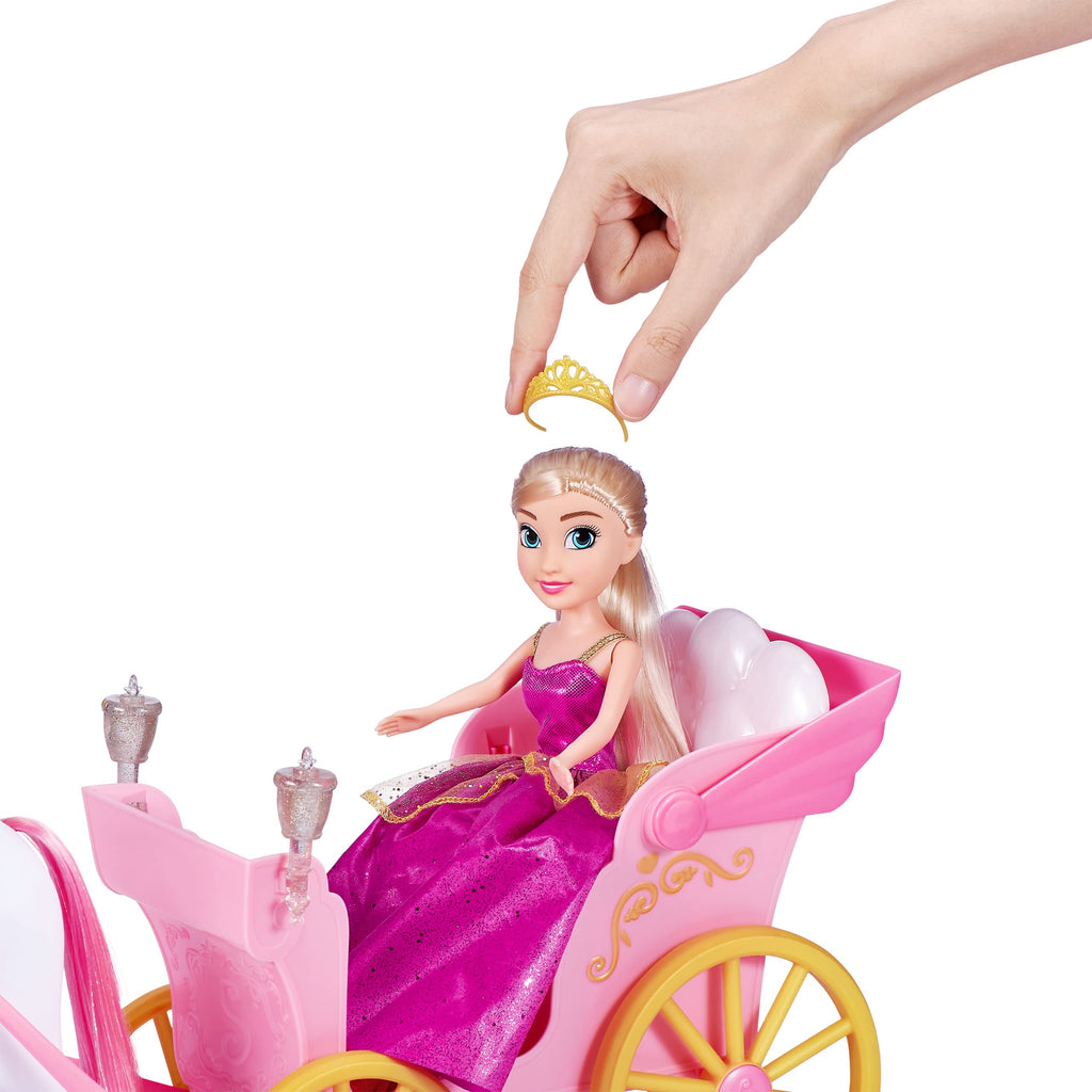 Bambola Principessa Sparkle Girlz con Cavallo e Carrozza – ZURU 27 cm