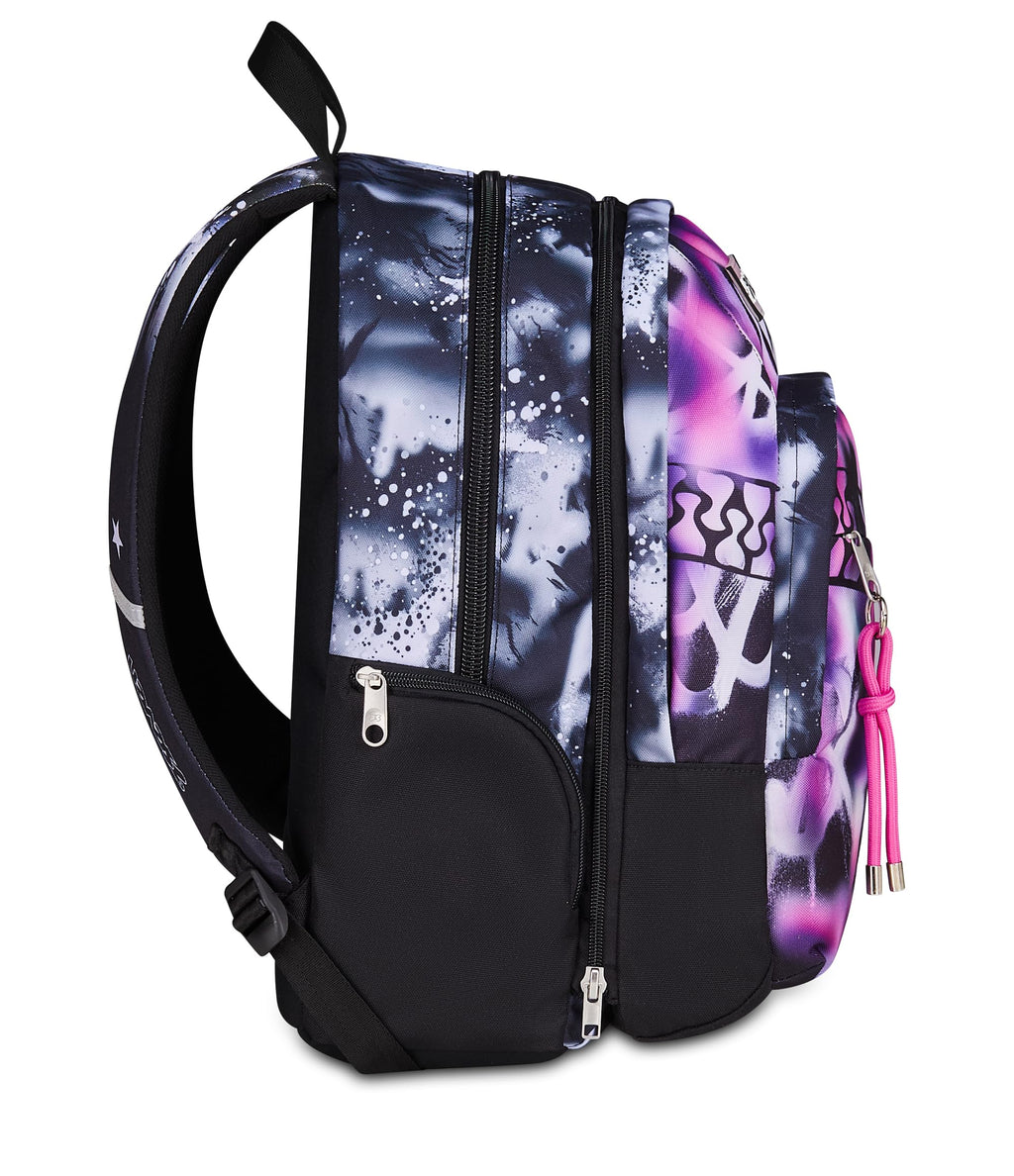 Seven Zaino Dual Detach Buzzy Note Girl Nero 32L – Scomparto Staccabile