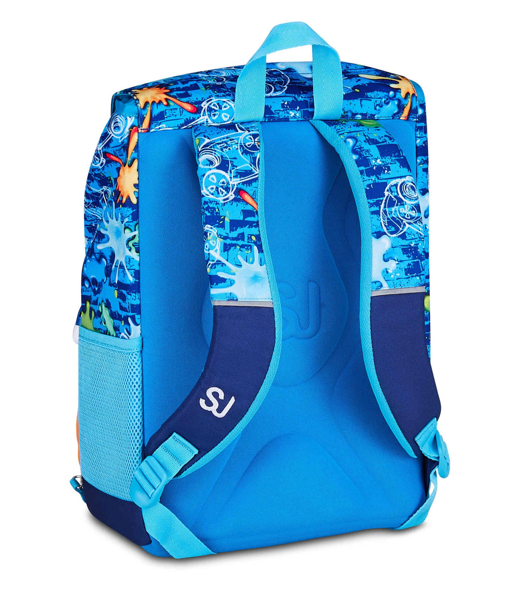 SJ Gang Zaino Estensibile Joyful Pins Boy Blu 24L – Pins Amovibili