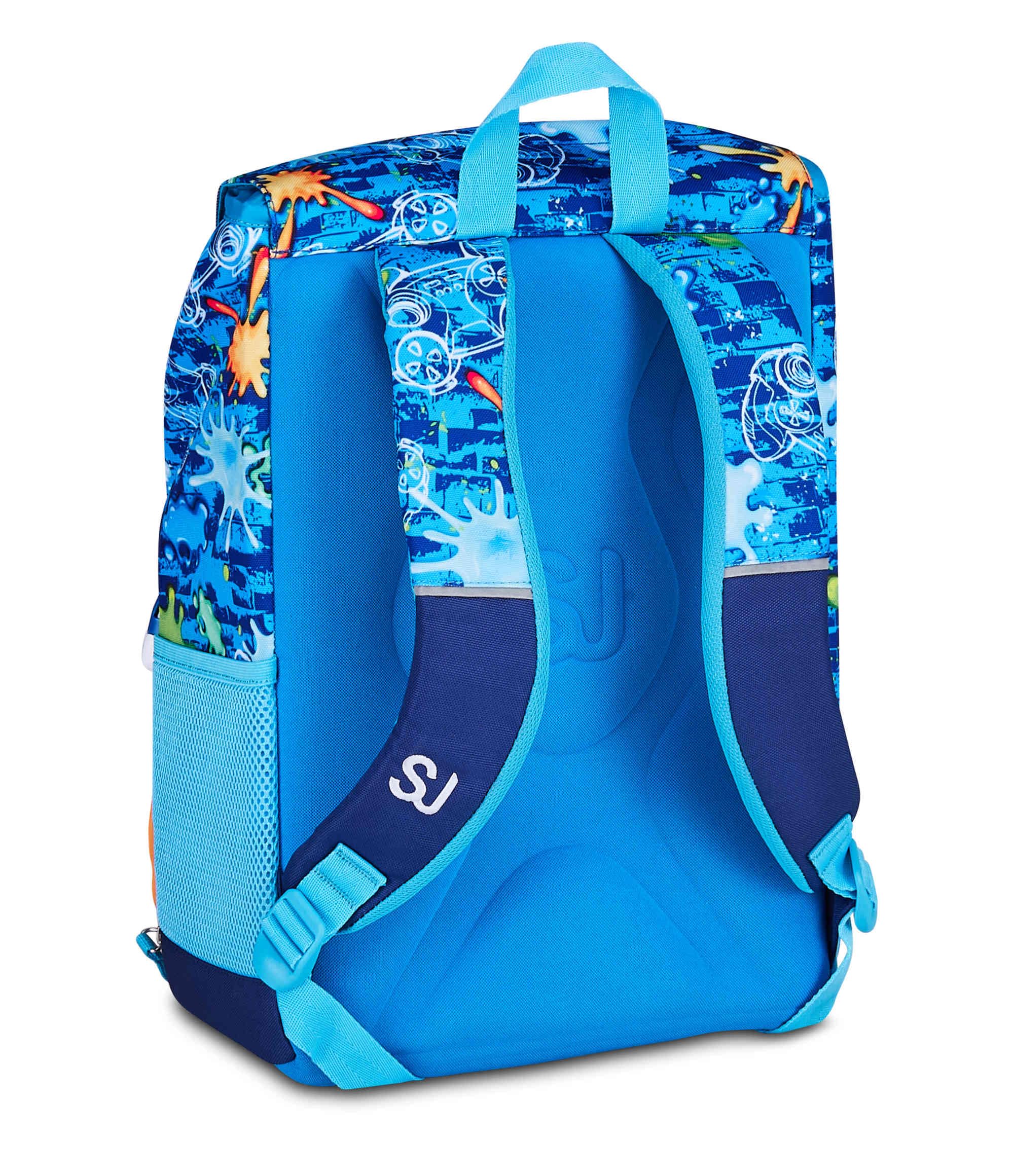SJ Gang Zaino Estensibile Joyful Pins Boy Blu 24L – Pins Amovibili