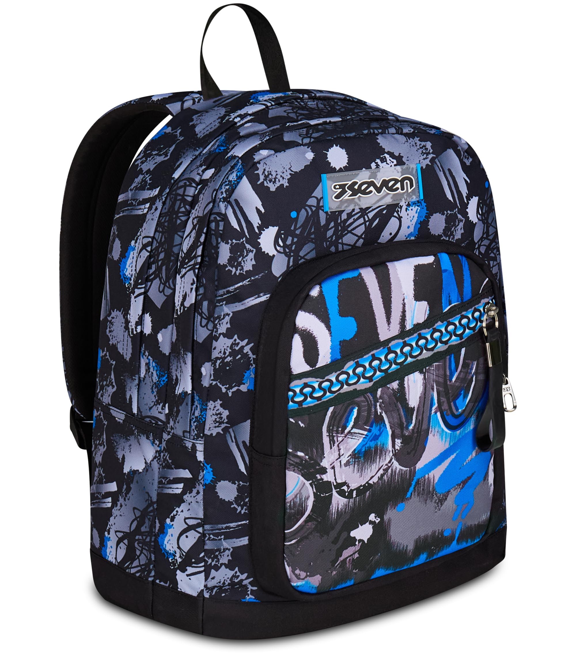 Zaino Seven New Fit Blu Doppio Scomparto – Maxi Capienza | Scuola