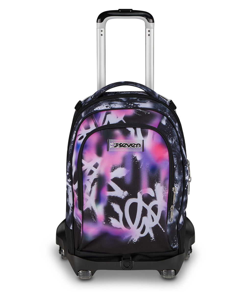 Seven Trolley Jack 8 Ruote Buzzy Note Girl Nero 34L – 3 in 1 Scomponibile