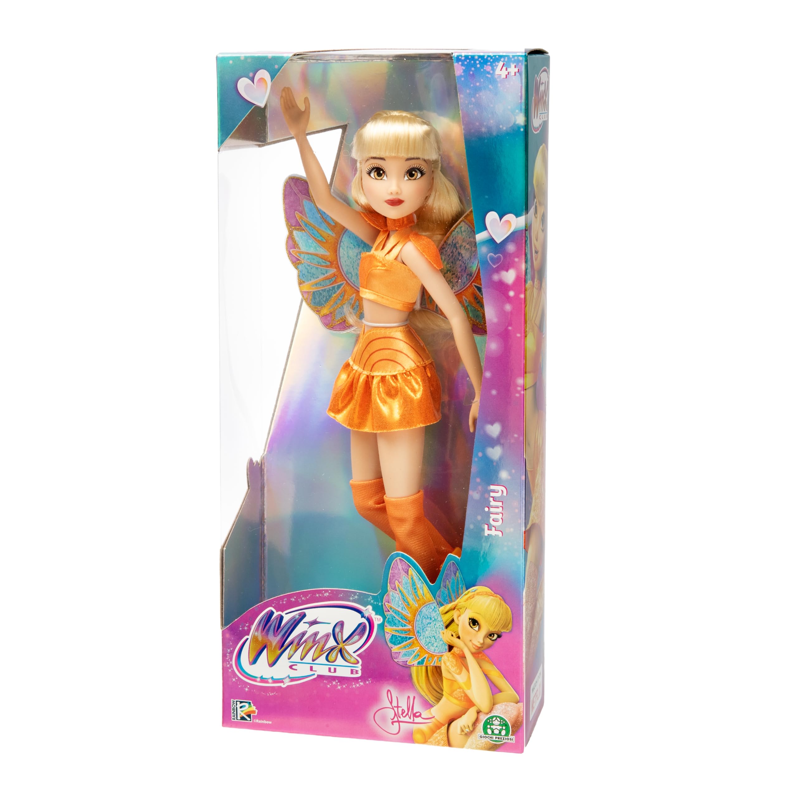 Winx Club Bambola Stella – Ali Glitter Removibili e Giunture Articolate | Giocattolo Ufficiale
