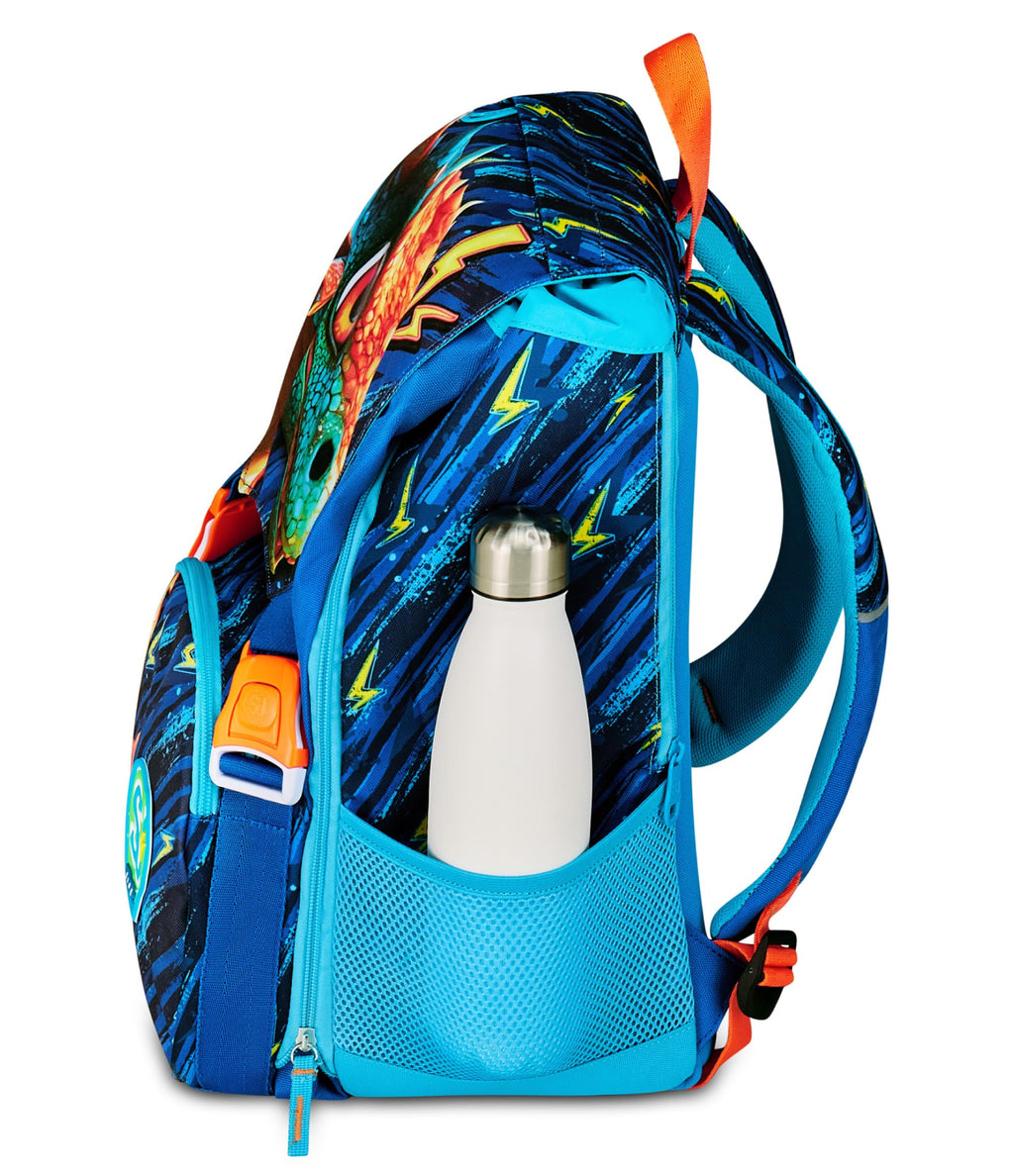 SJ Gang Style Jam Gang Zaino Scuola Grande Espandibile Blu – 24 L con Divisore Interno