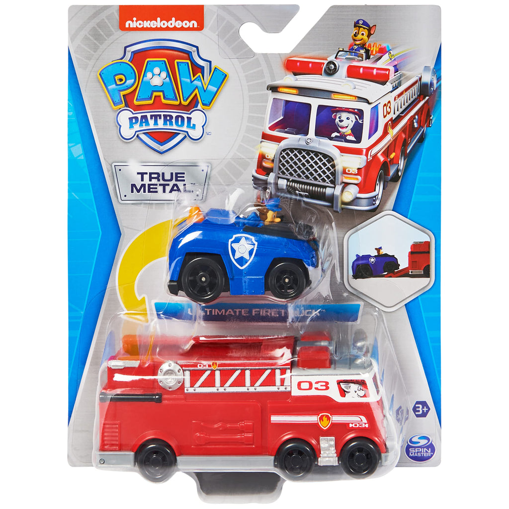 Paw Patrol True Metal PAW Patroller Veicolo Die-Cast con ATV Ryder 1:55 – Dai 3 Anni
