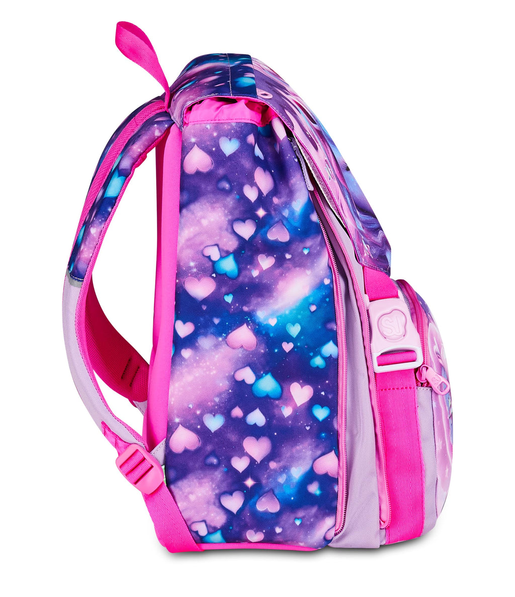 Seven Zaino Scuola Estensibile SJ Gang Pixie Unicorn – Rosa – 24 Litri