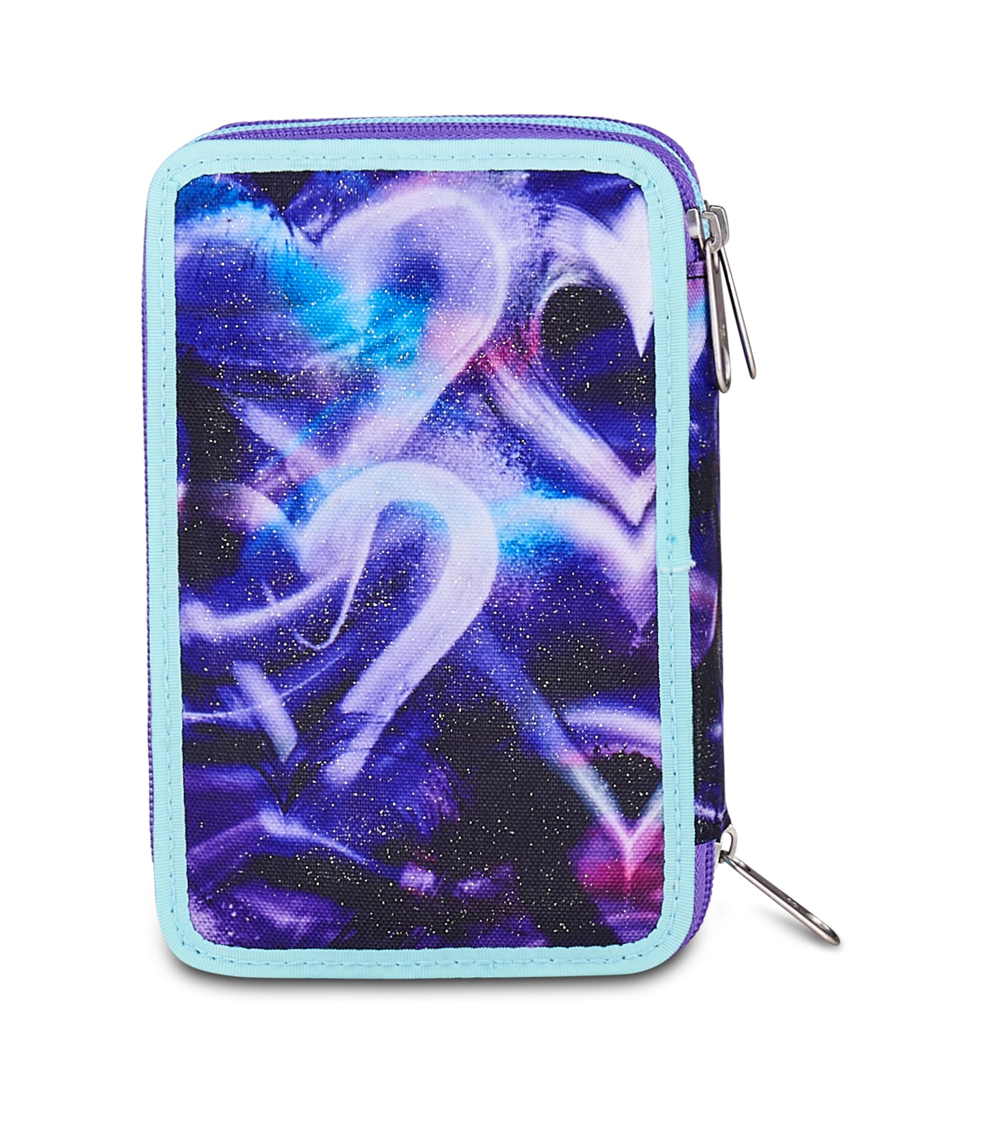 Seven Astuccio Scuola 3 Zip Lovepass – Viola, 45 Pezzi Completo | Triplo Scomparto | Scuola Elementare Bambina