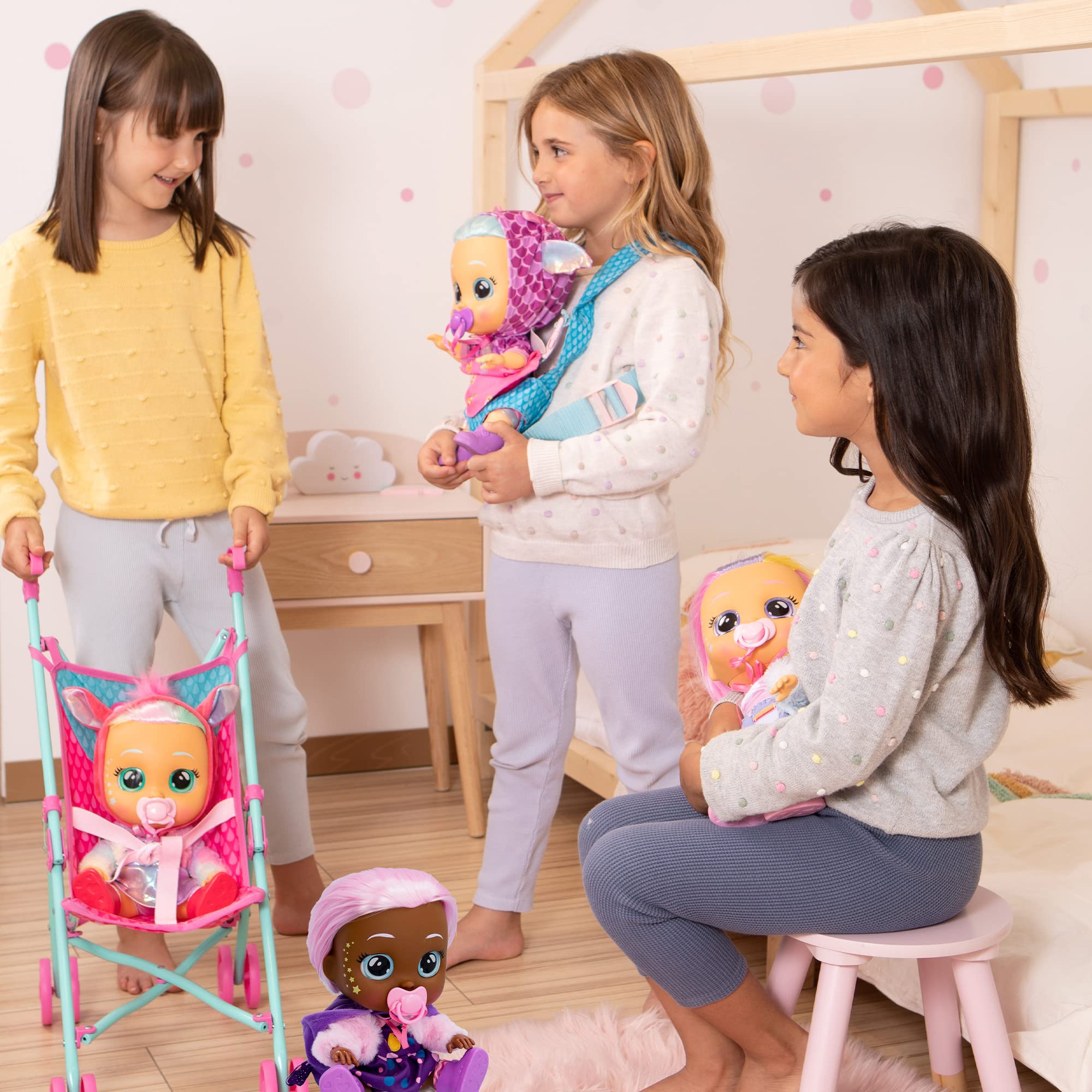 Cry Babies Dressy Fantasy Jenna Bambola Interattiva con Lacrime Vere