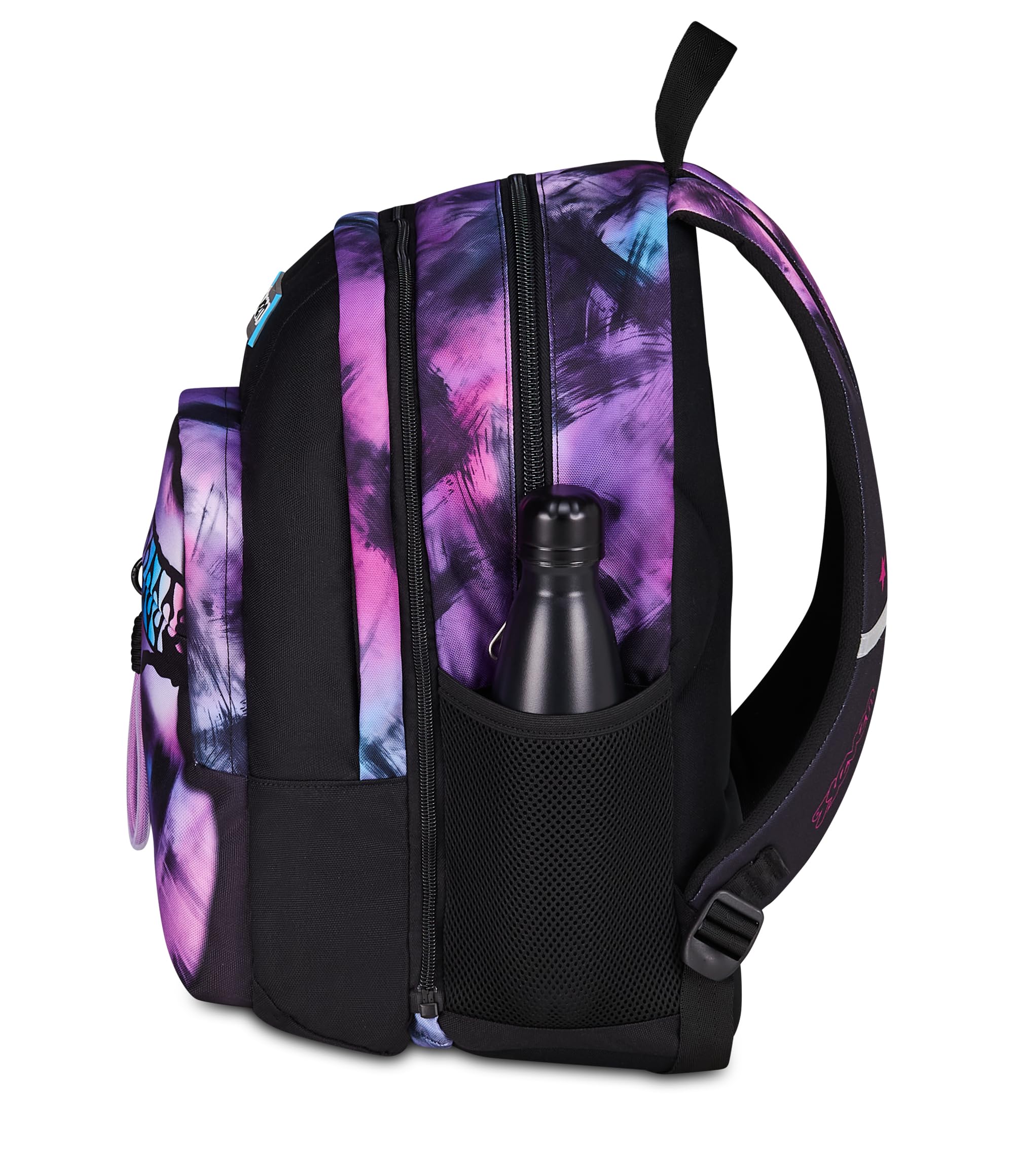Seven Zaino Scuola Dual Detach Pink Fusion – Nero – 32 Litri