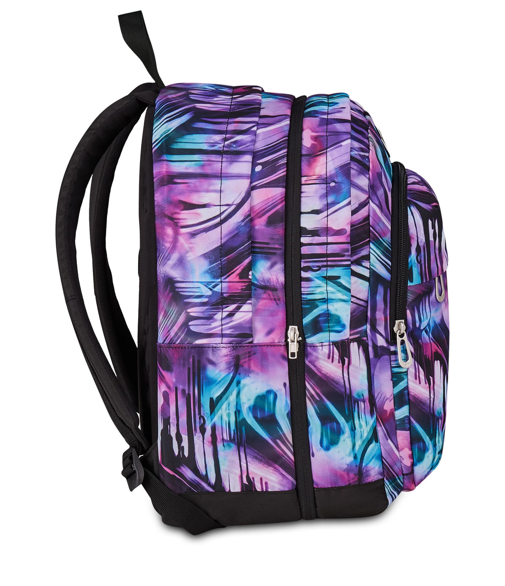 Seven Zaino The Double Pro XXL Detach Viola 34L – Cuffie Wireless Incluse