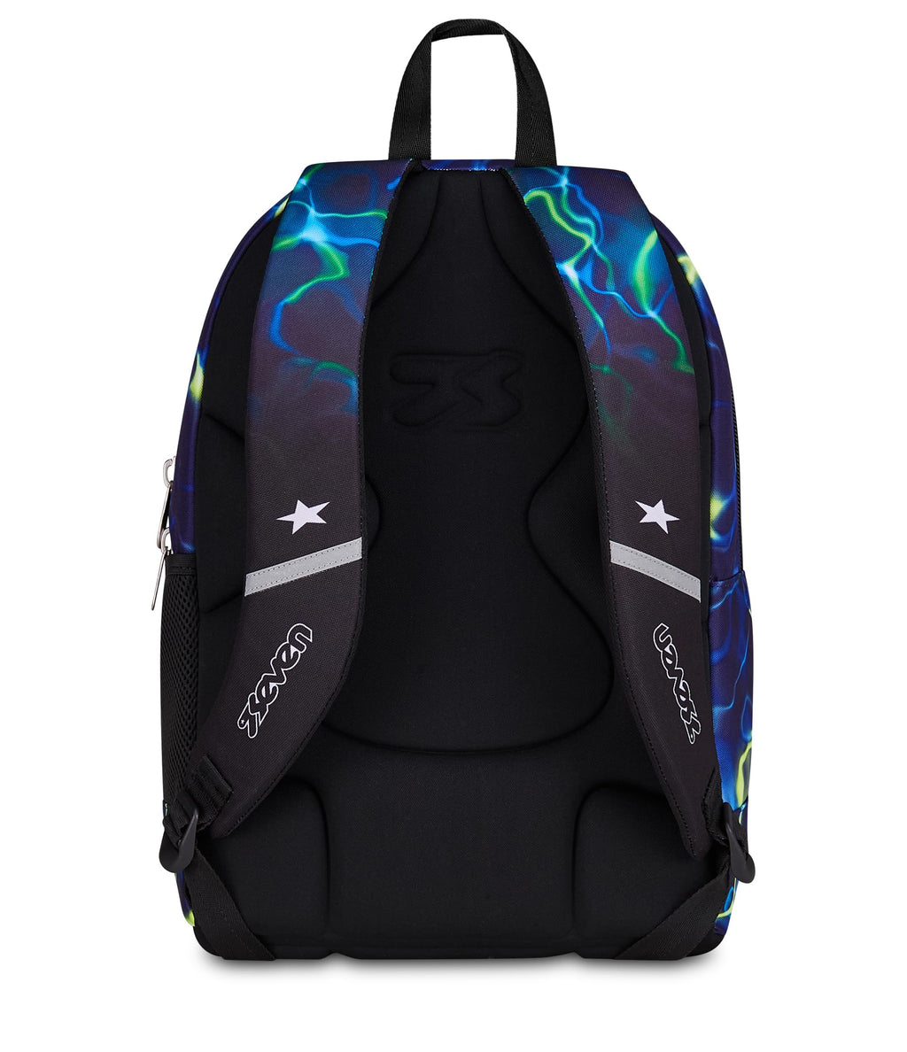 Seven Zaino Dual ElectricVibe Boy Blu 32L – Doppio Scomparto con Tasca PC e Borraccia