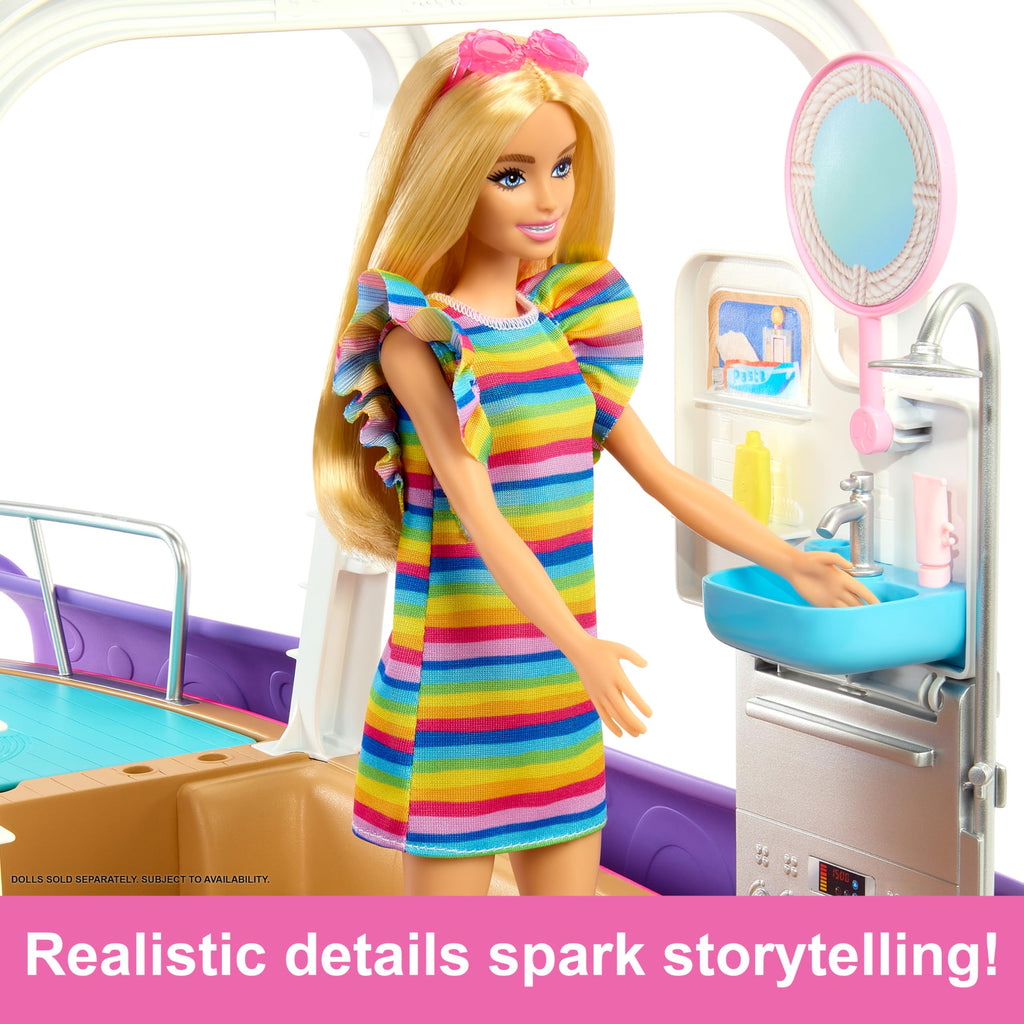Barbie Dream Boat Barca dei Sogni con Piscina e Scivolo – HJV37