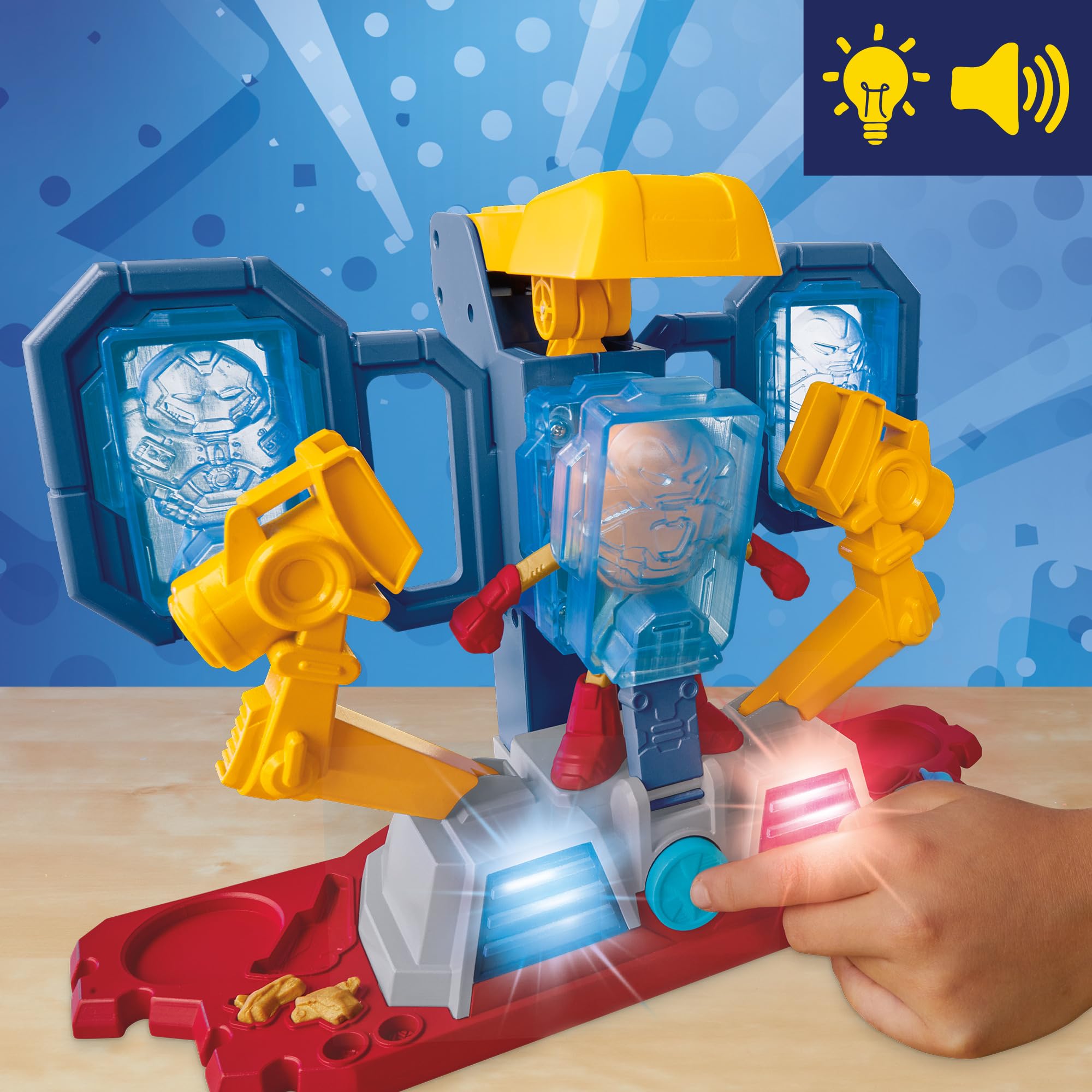 Play-Doh Marvel Iron Man Laboratorio Armatura Playset – Dai 4 Anni