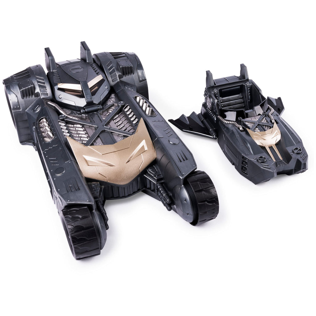 DC Comics Batman Batmobile e Batboat 2 in 1 Veicolo Trasformabile – Action Figure 4 Pollici