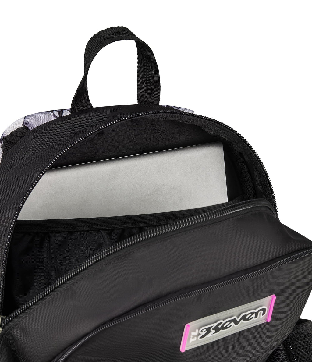 Seven Zaino Scuola Dual Detach Plumpy Line Girl – Nero – 32 Litri