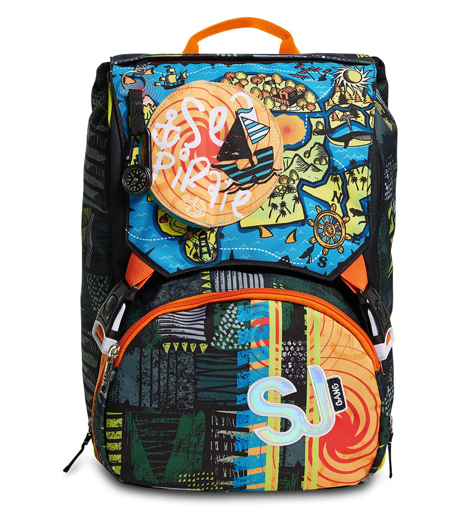 SJ Gang Zaino Scuola Espandibile Flip System – Prima Elementare