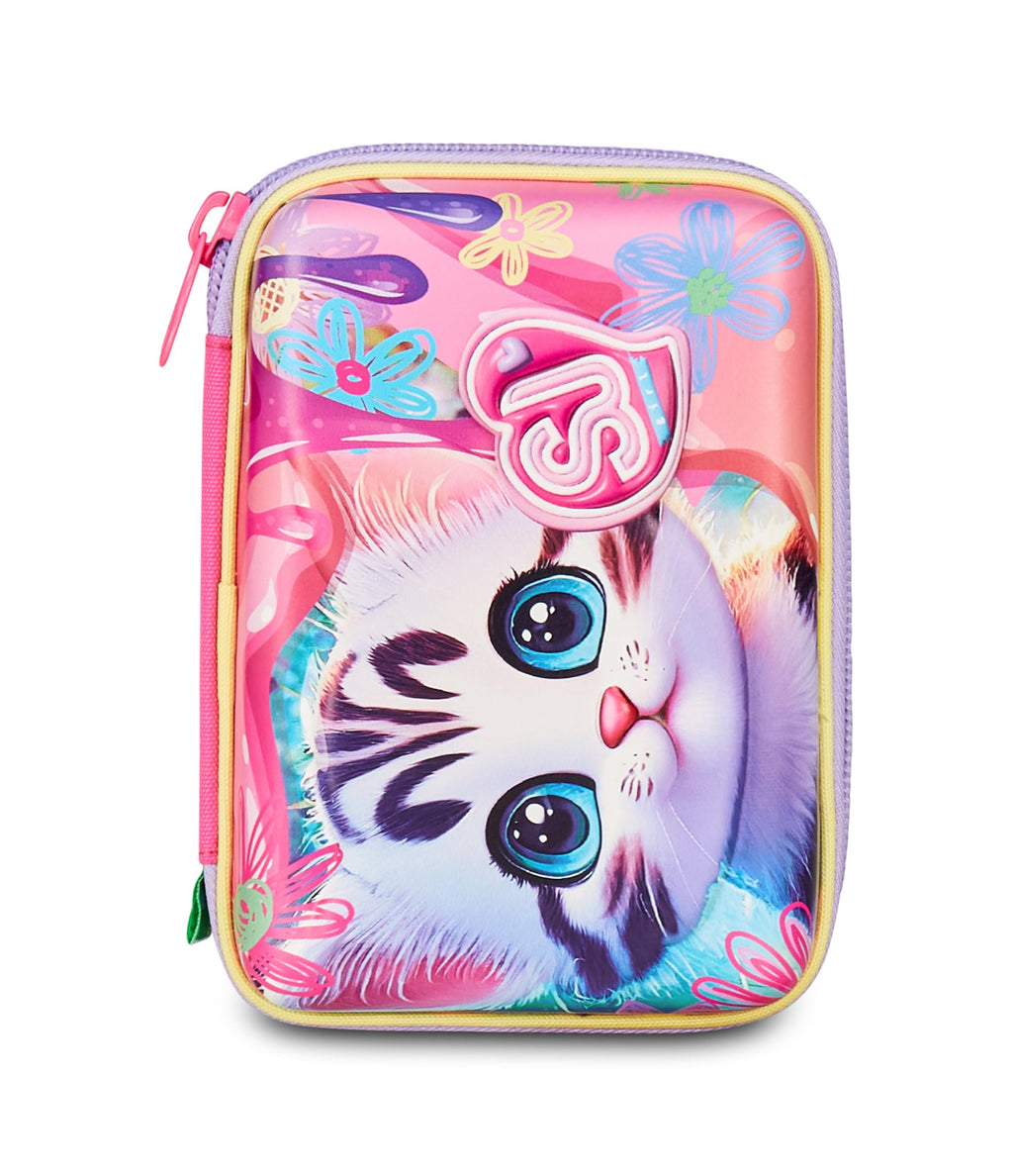 SJ Gang – Astuccio Speed Pad + Cat&Air Rosa | Mono Scomparto con Plance Amovibili | Completo di Penne e Colori | Scuola Elementare