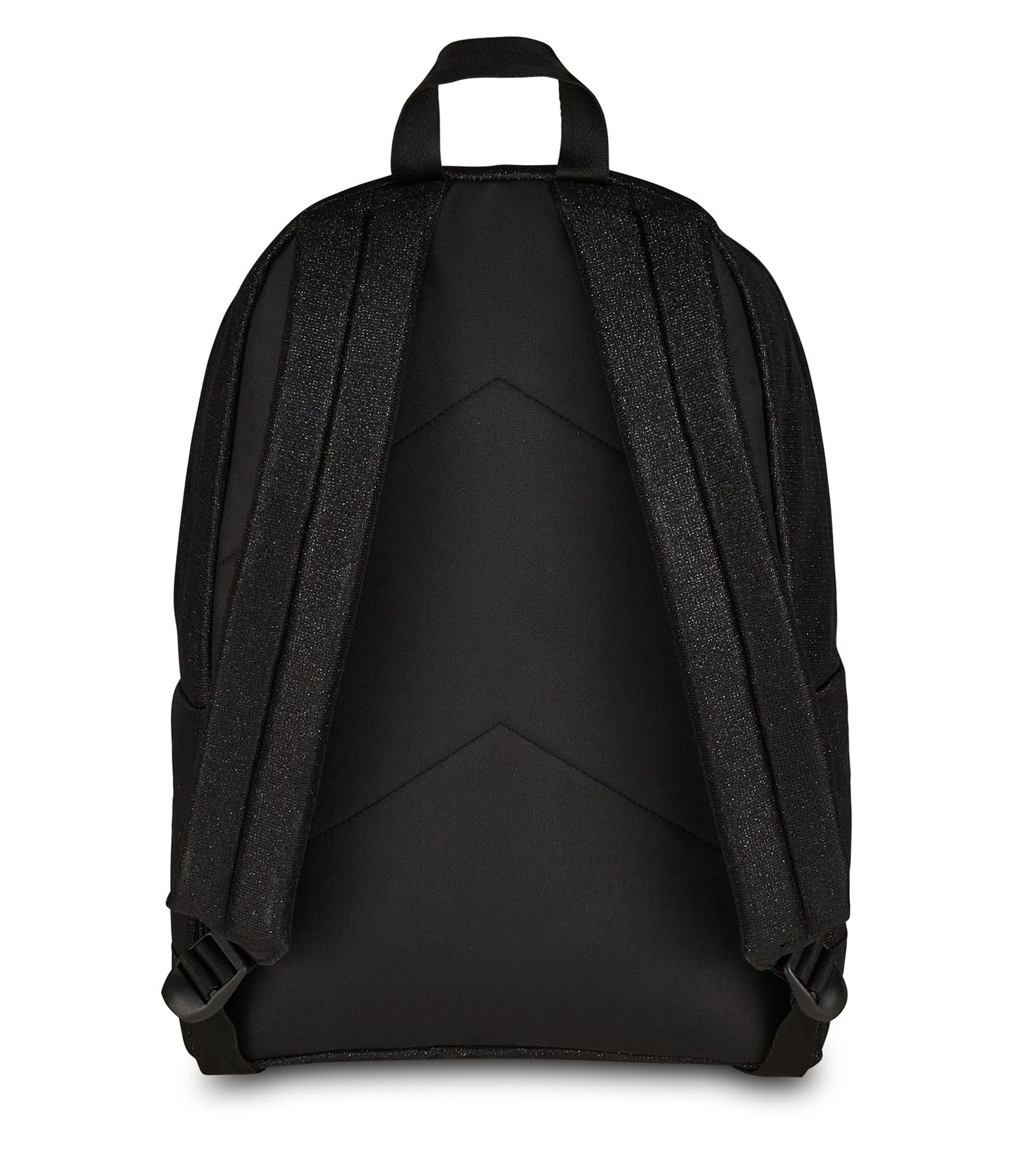 Seven Zaino Americano Shiny Nero Brillantini – Mono Scomparto con Tasca Frontale